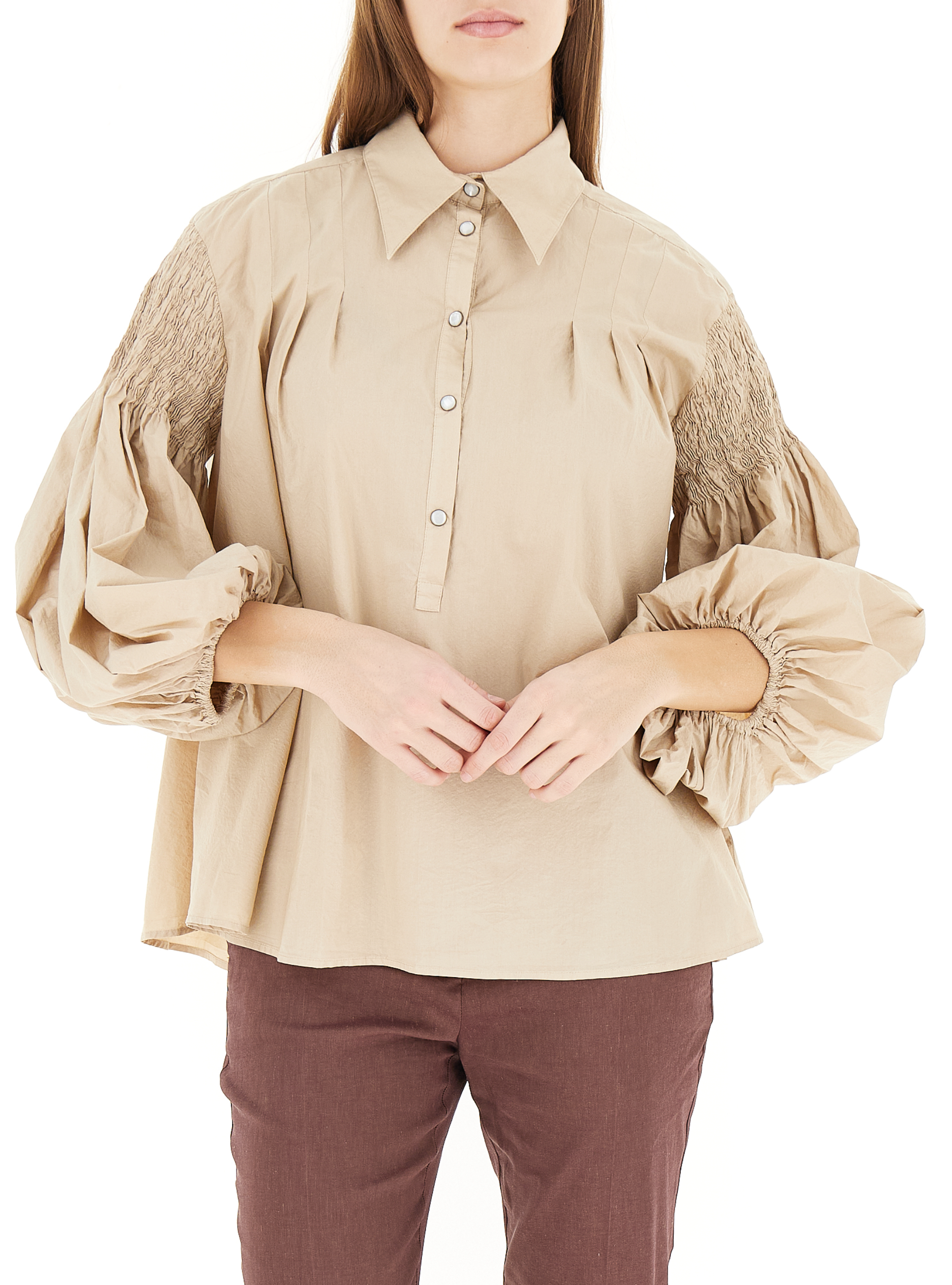 Blusa maniche palloncino BEIGE 40