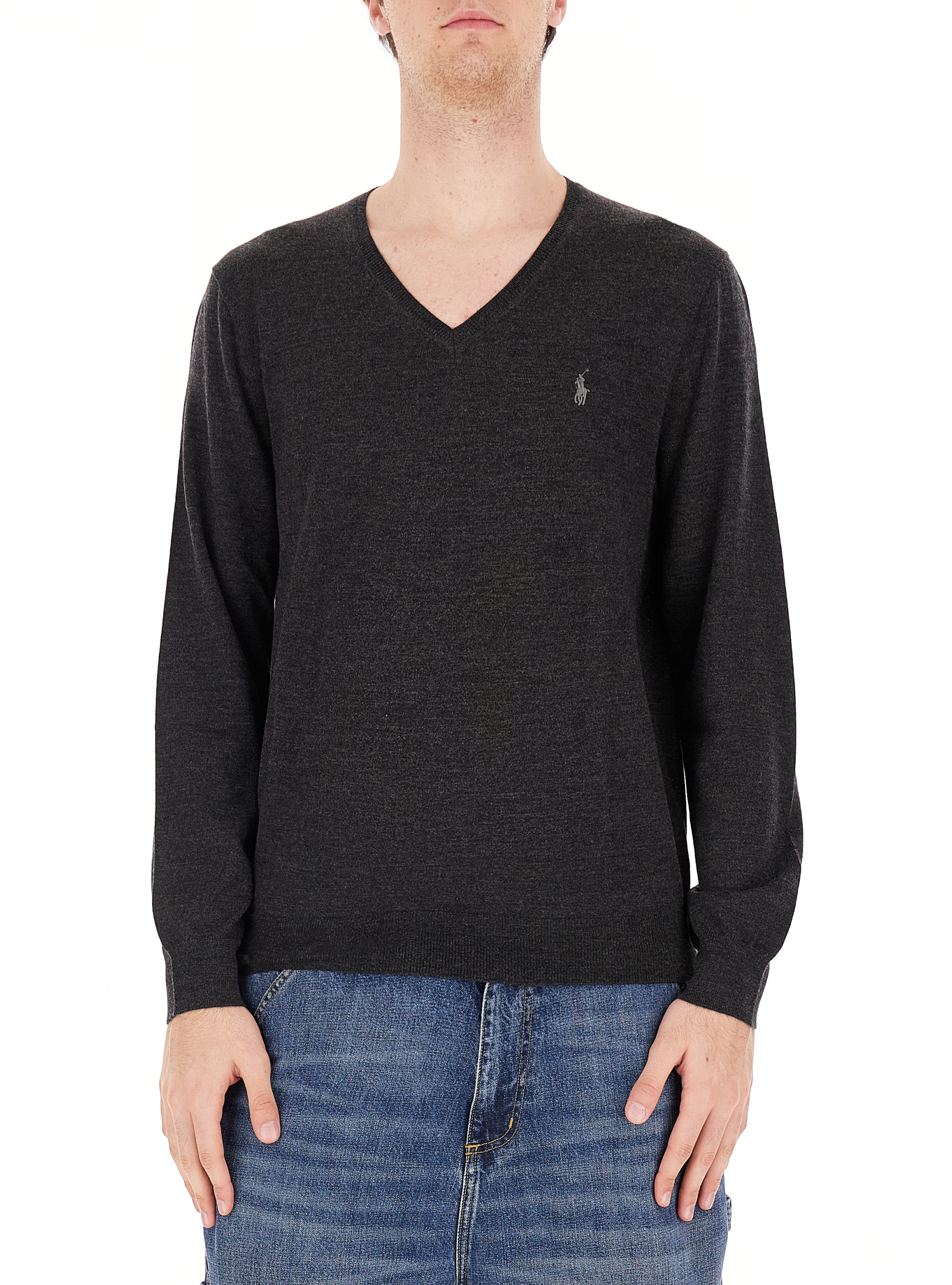 Maglione in lana POLO ANTRACITE XL