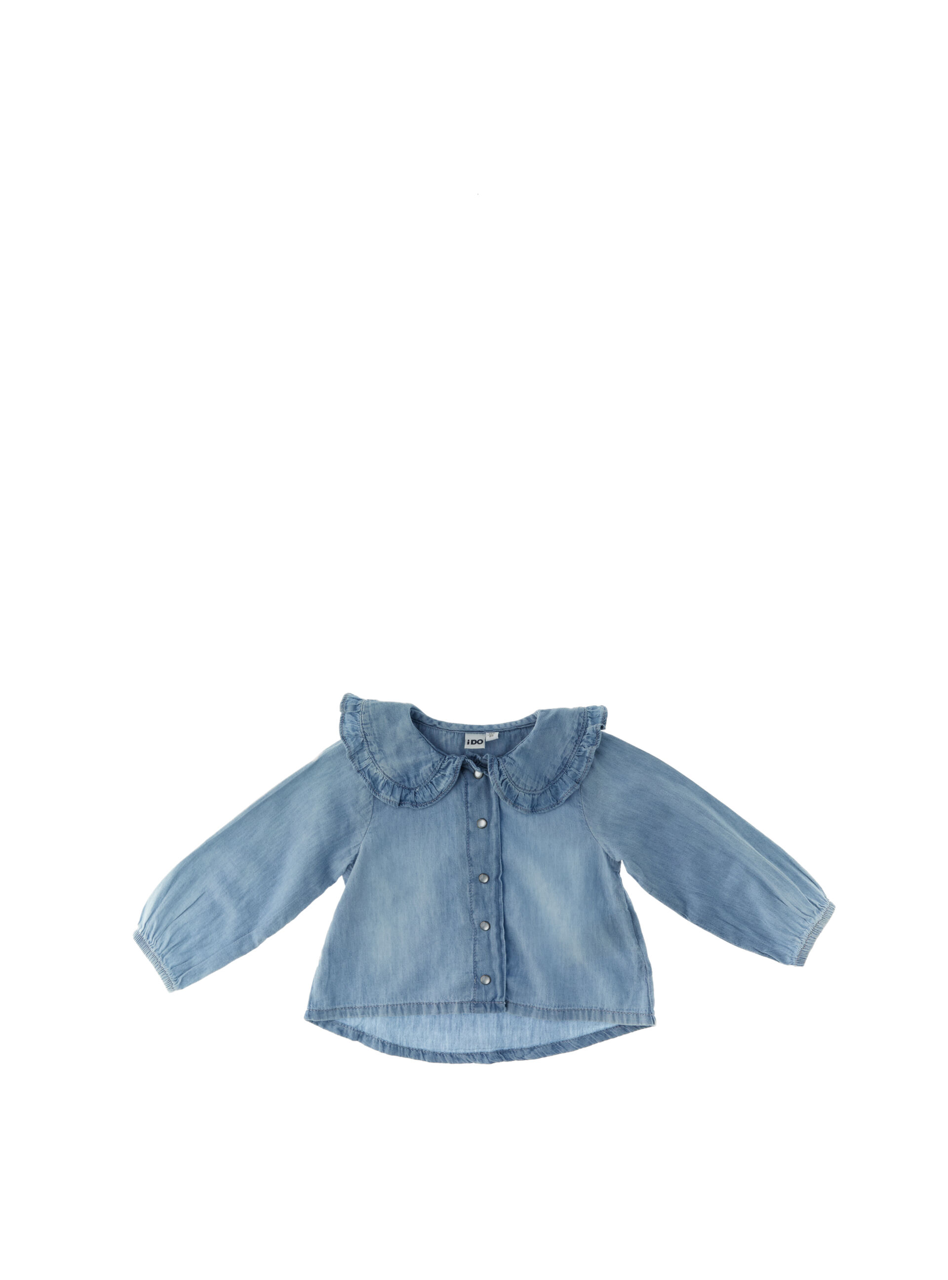 Camicia in cotone AZZURRO POLVERE 5A