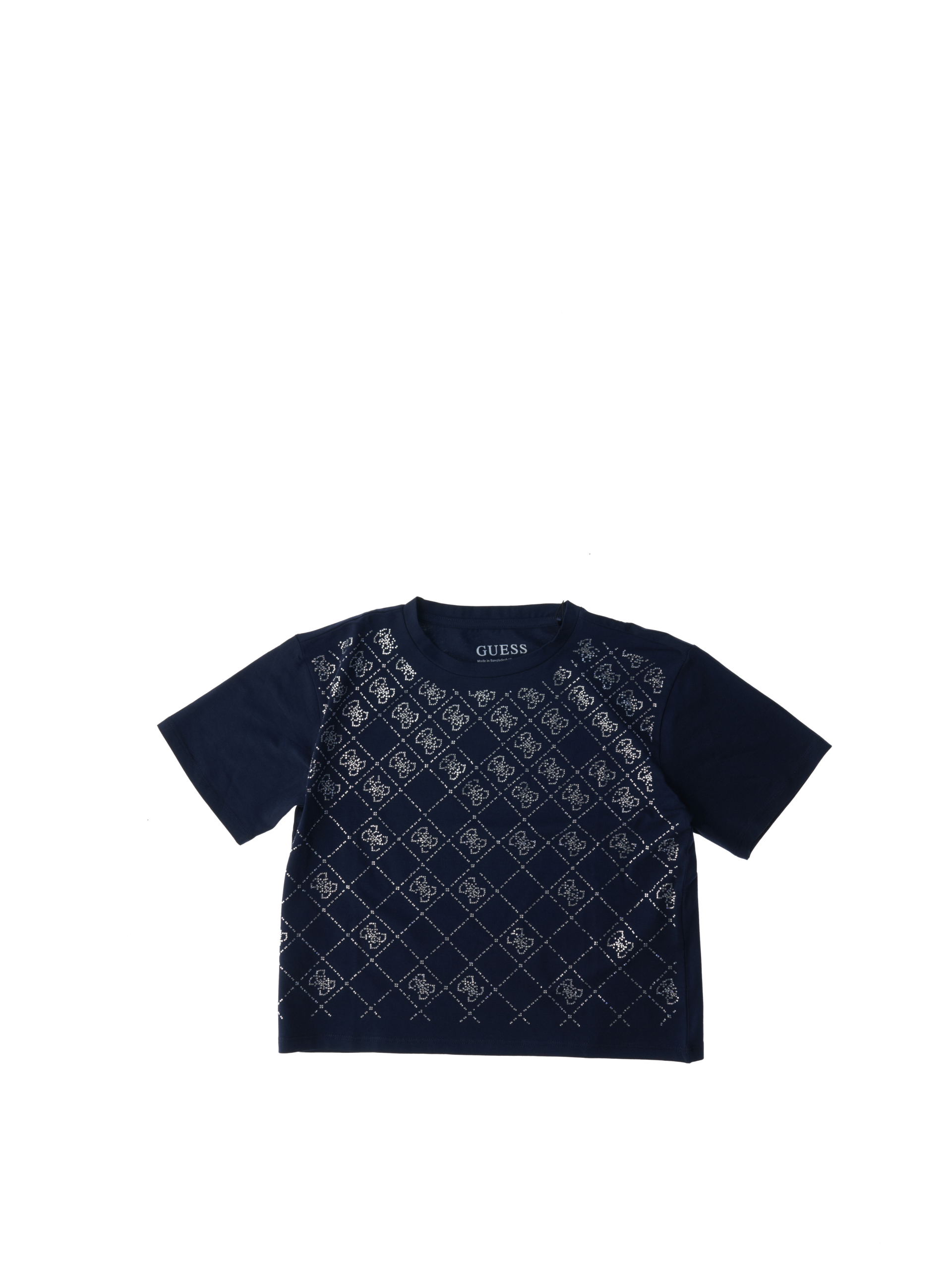 T-shirt con strass GUESS KIDS