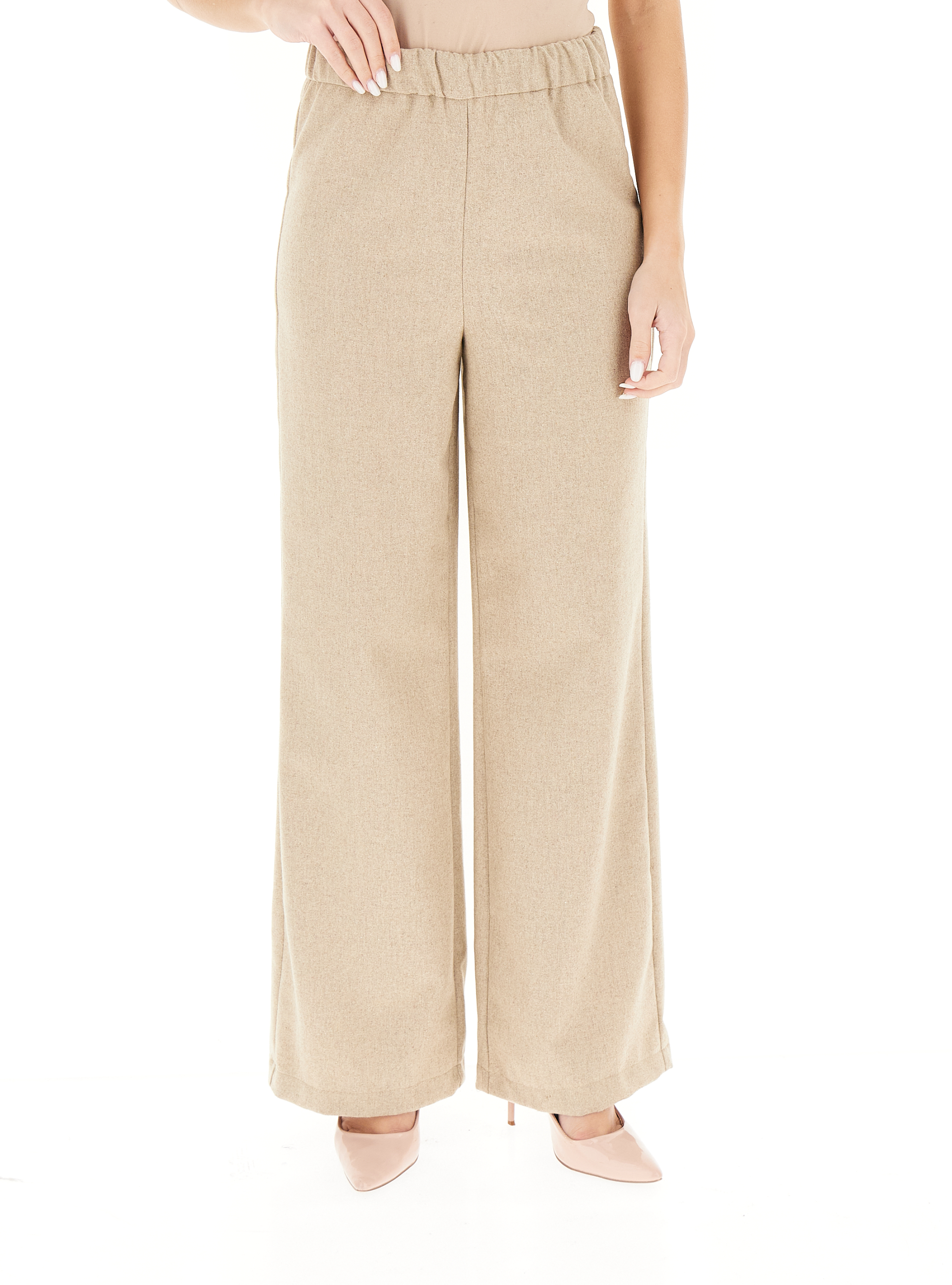 VICOLO Pantalone wide leg BEIGE