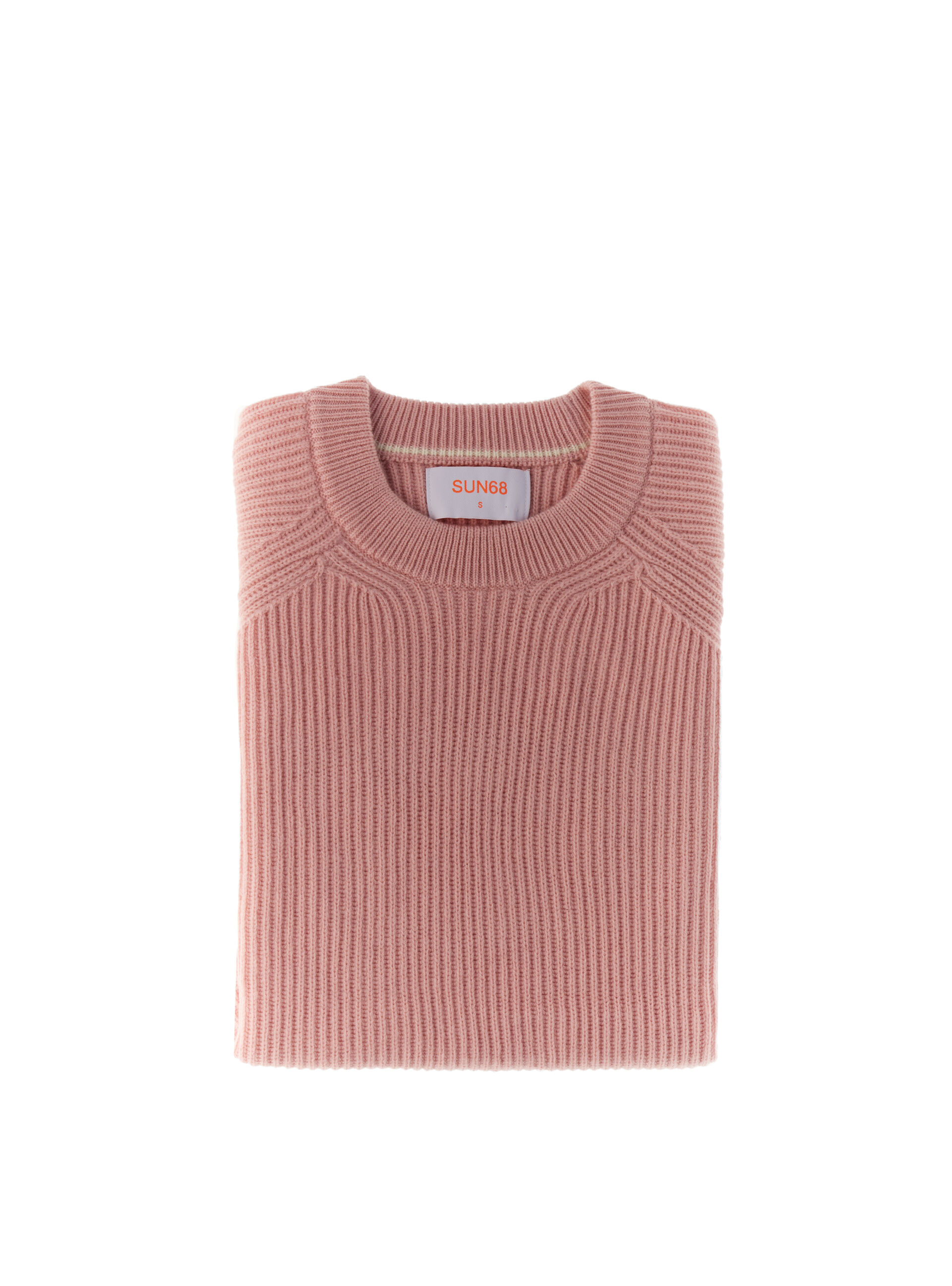 SUN68 Maglione misto lana ROSA L