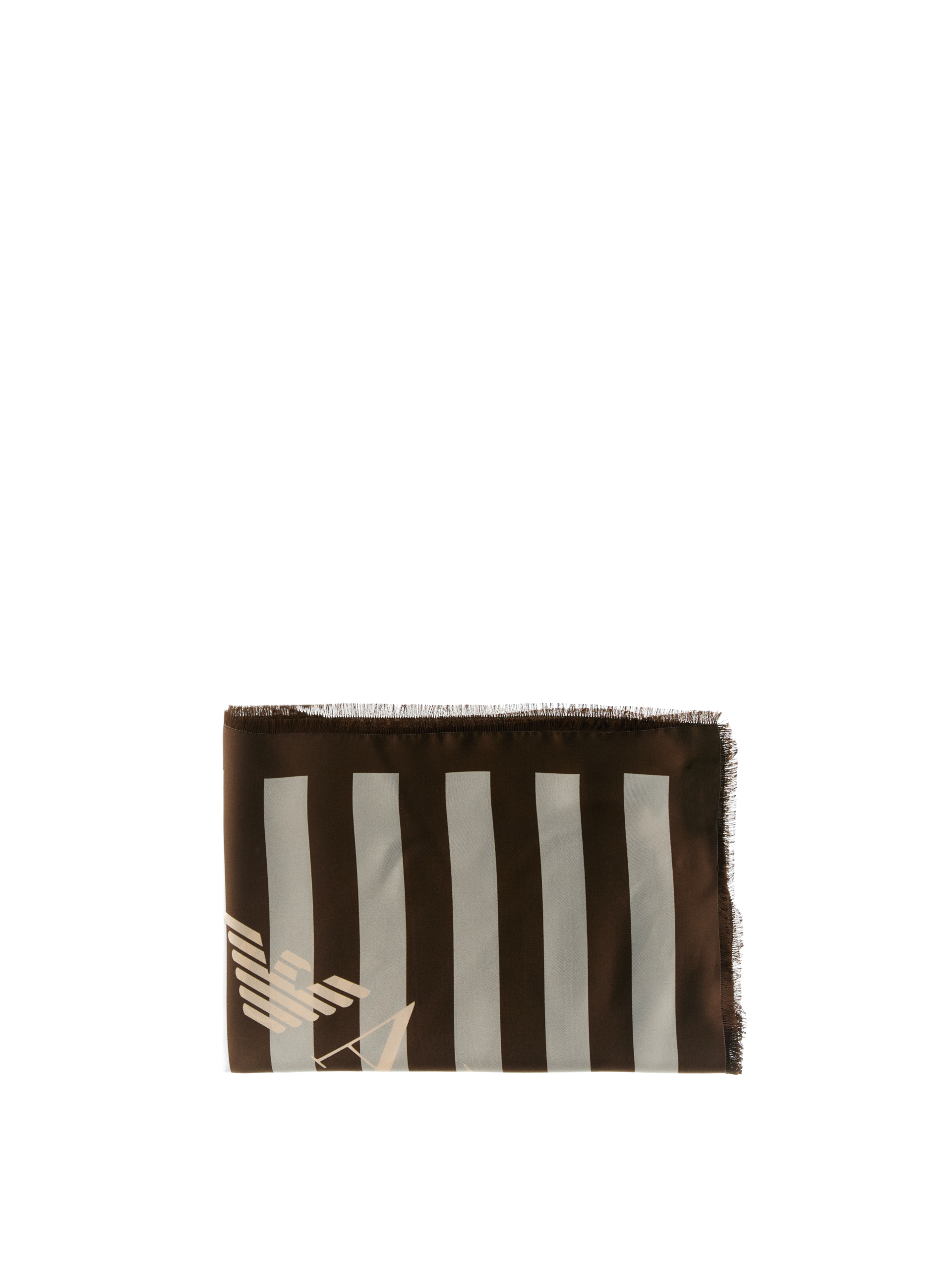 Foulard in seta MARRONE U