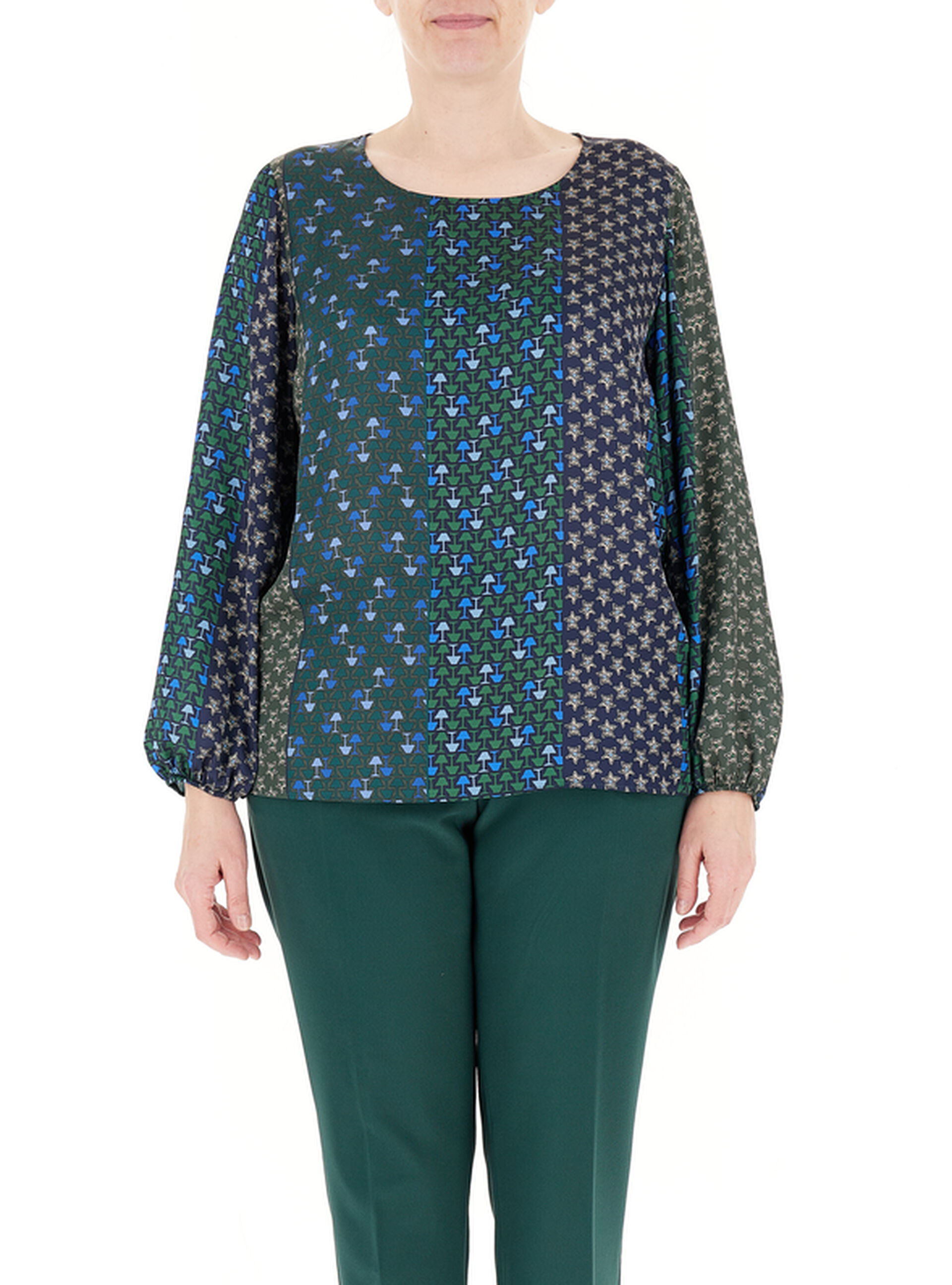 LUISA VIOLA Blusa girocollo VERDE