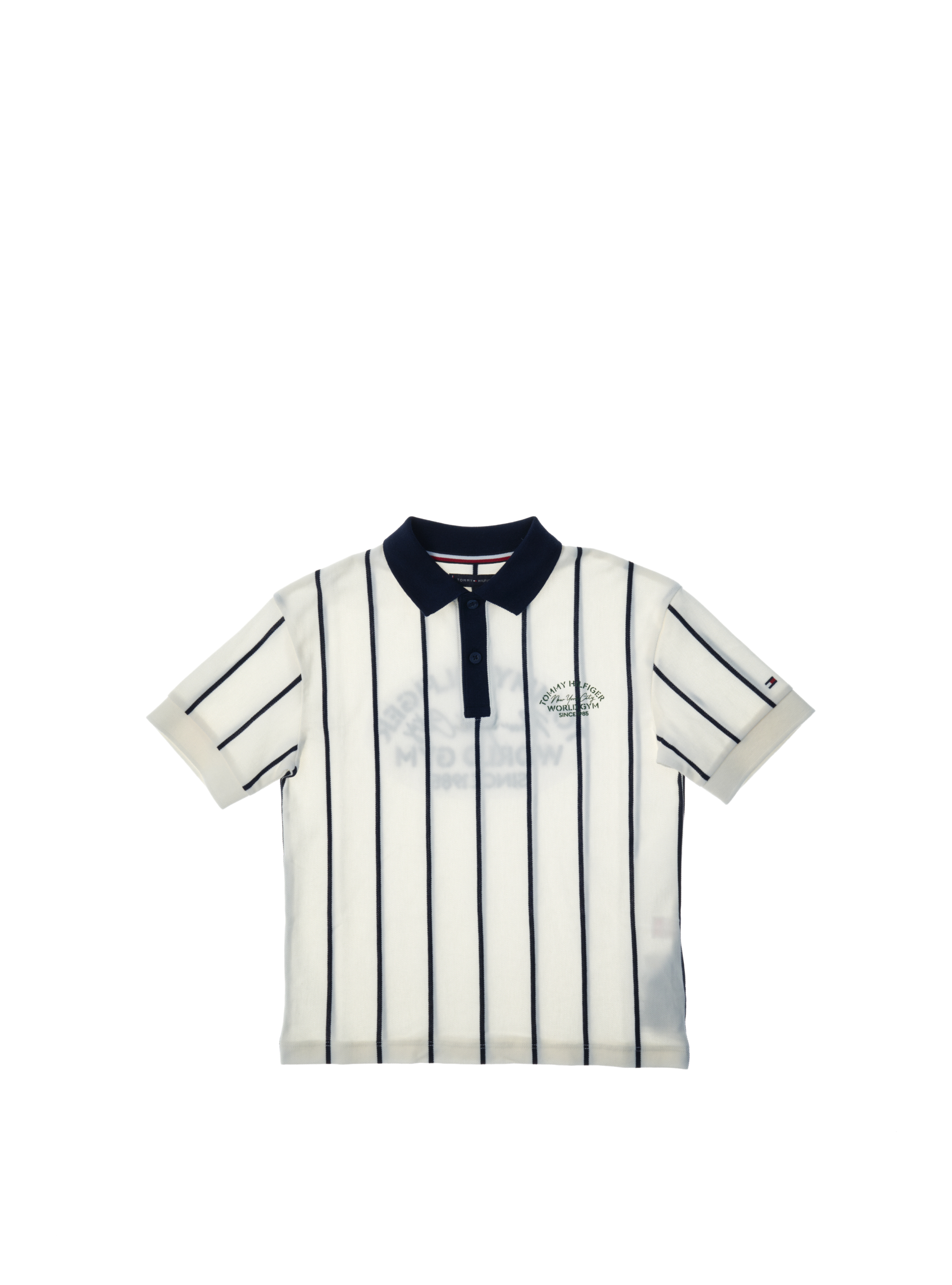 Tommy Hilfiger Polo a righe PANNA