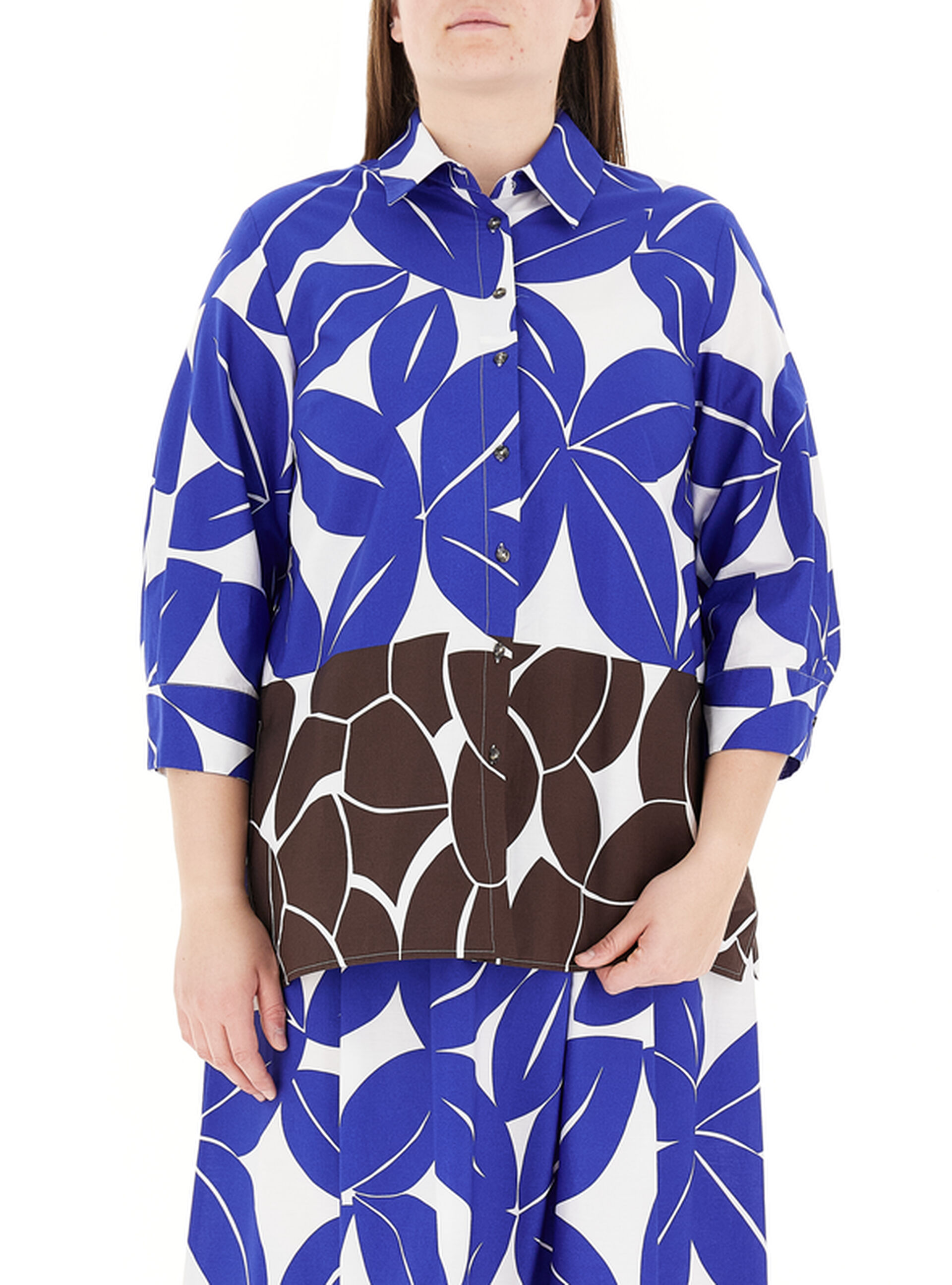 Camicia in cotone BLU 17