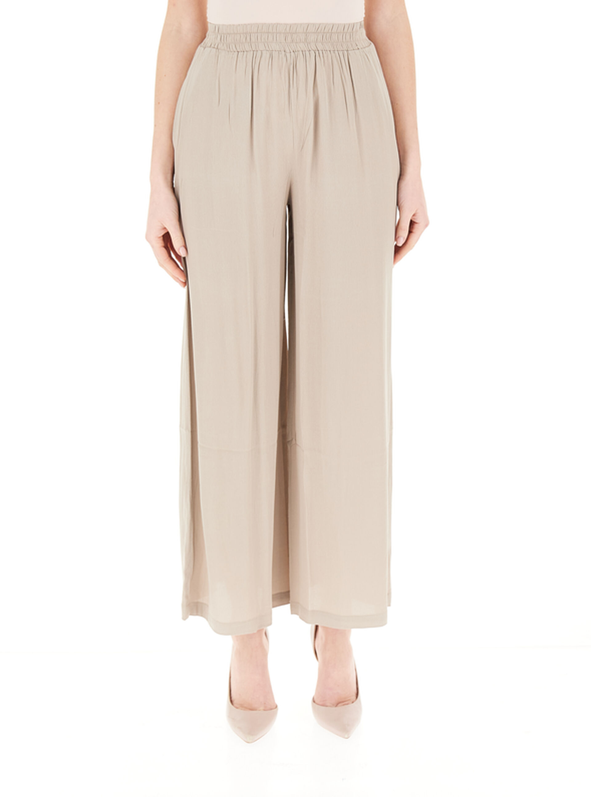 Pantalone vita elasticizzata BEIGE S