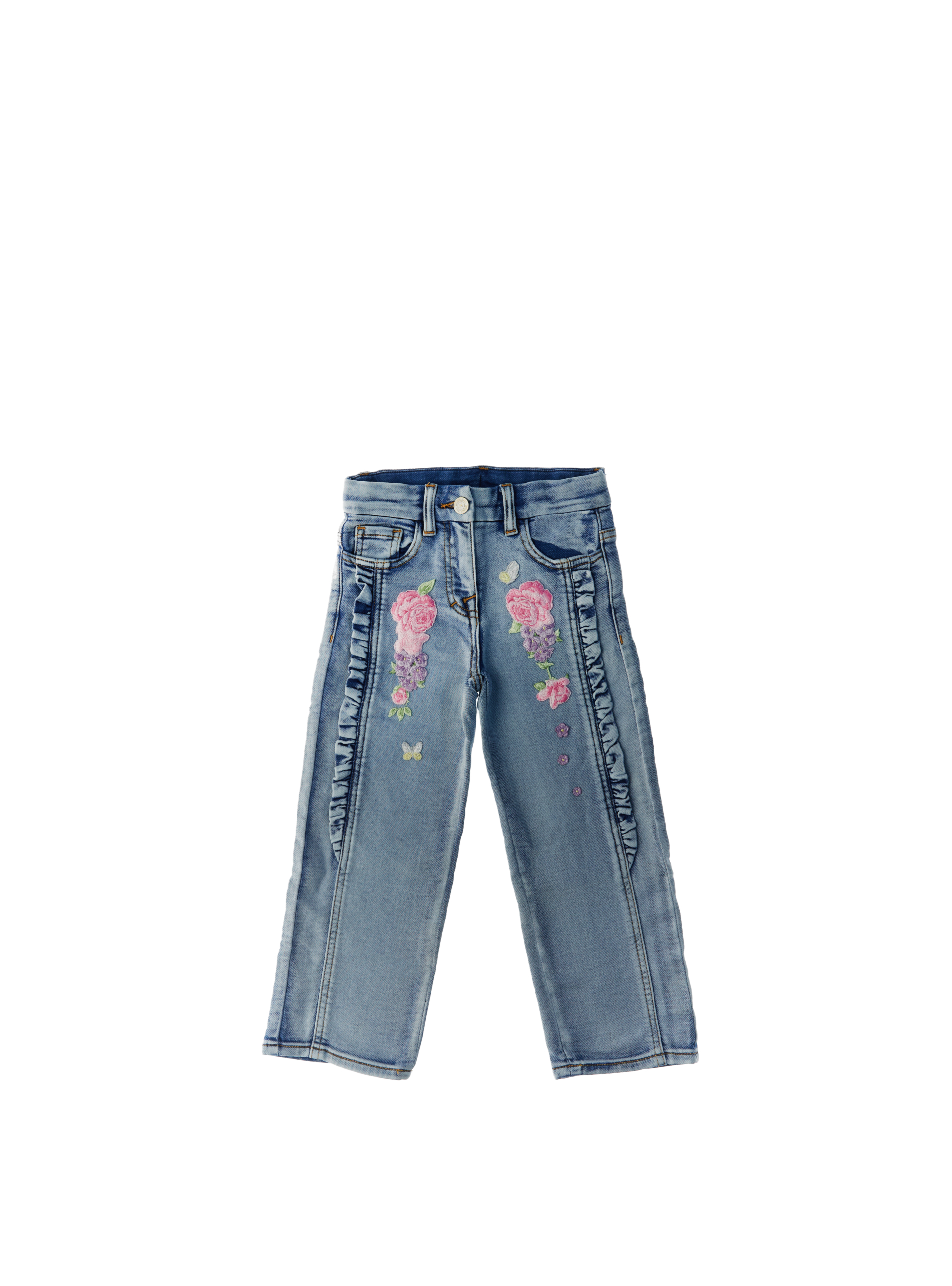 Jeans con inserti AZZURRO