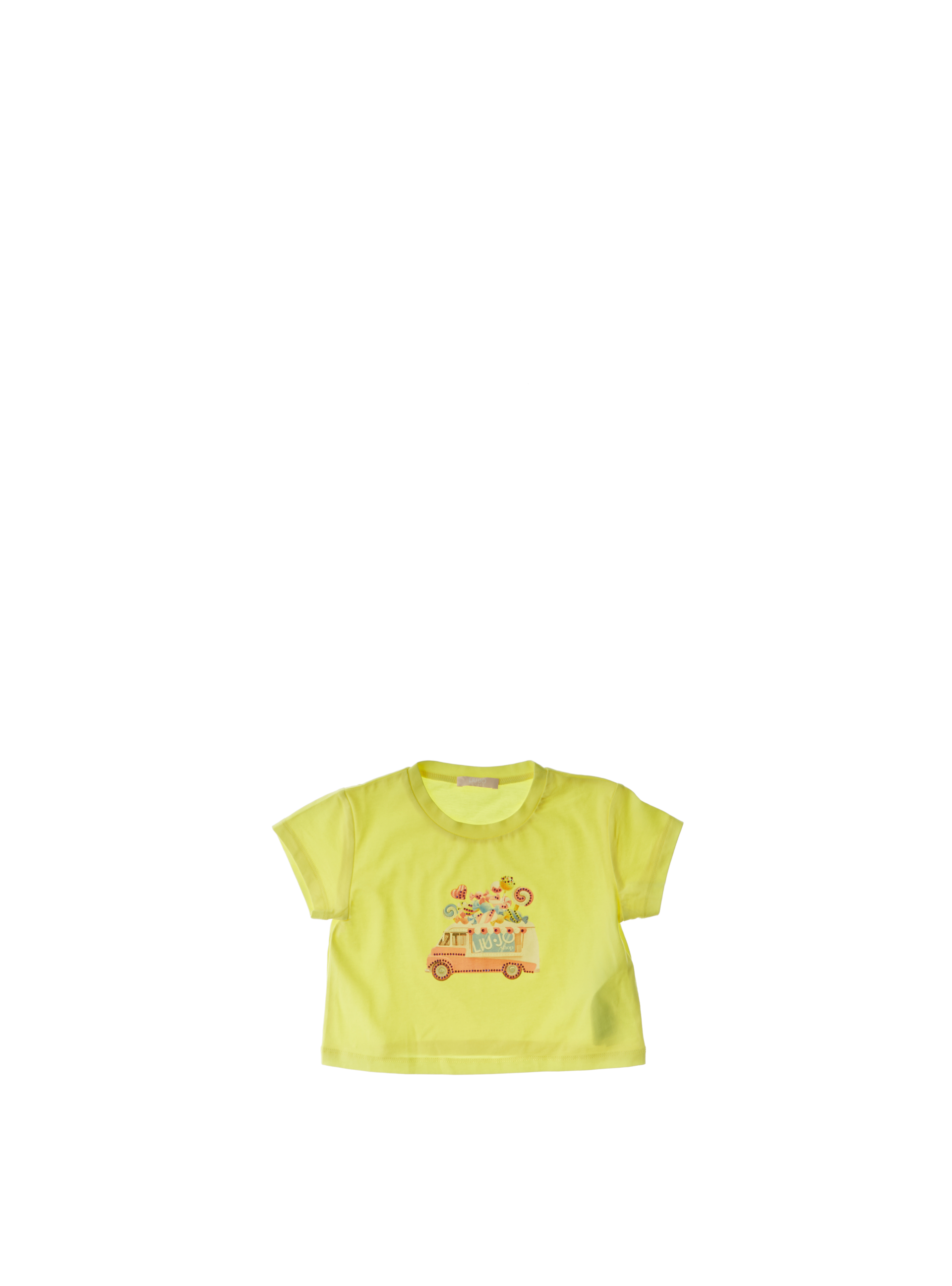 T-shirt girocollo BABY GIALLO 7A