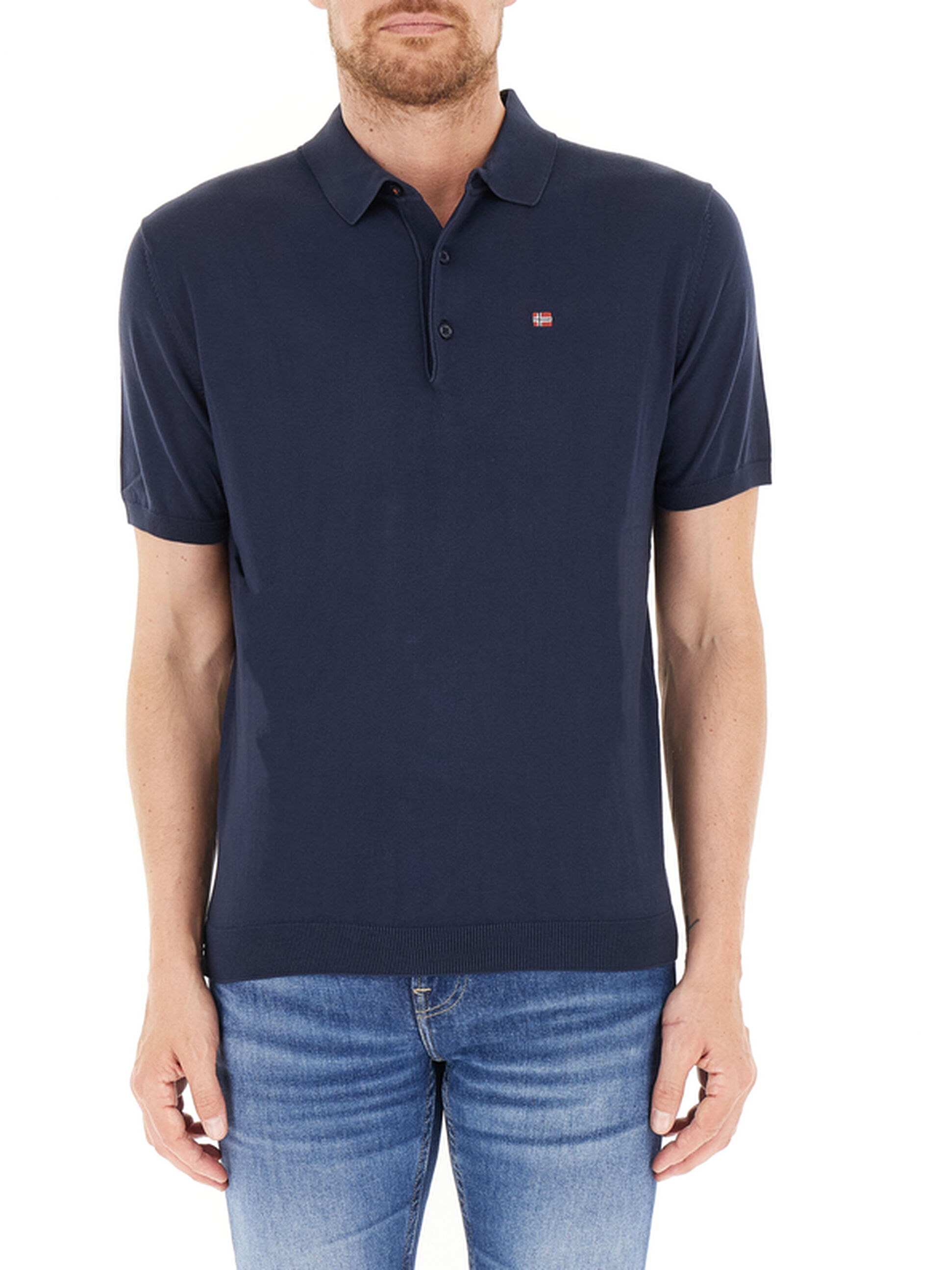 Polo maniche corte BLU SCURO