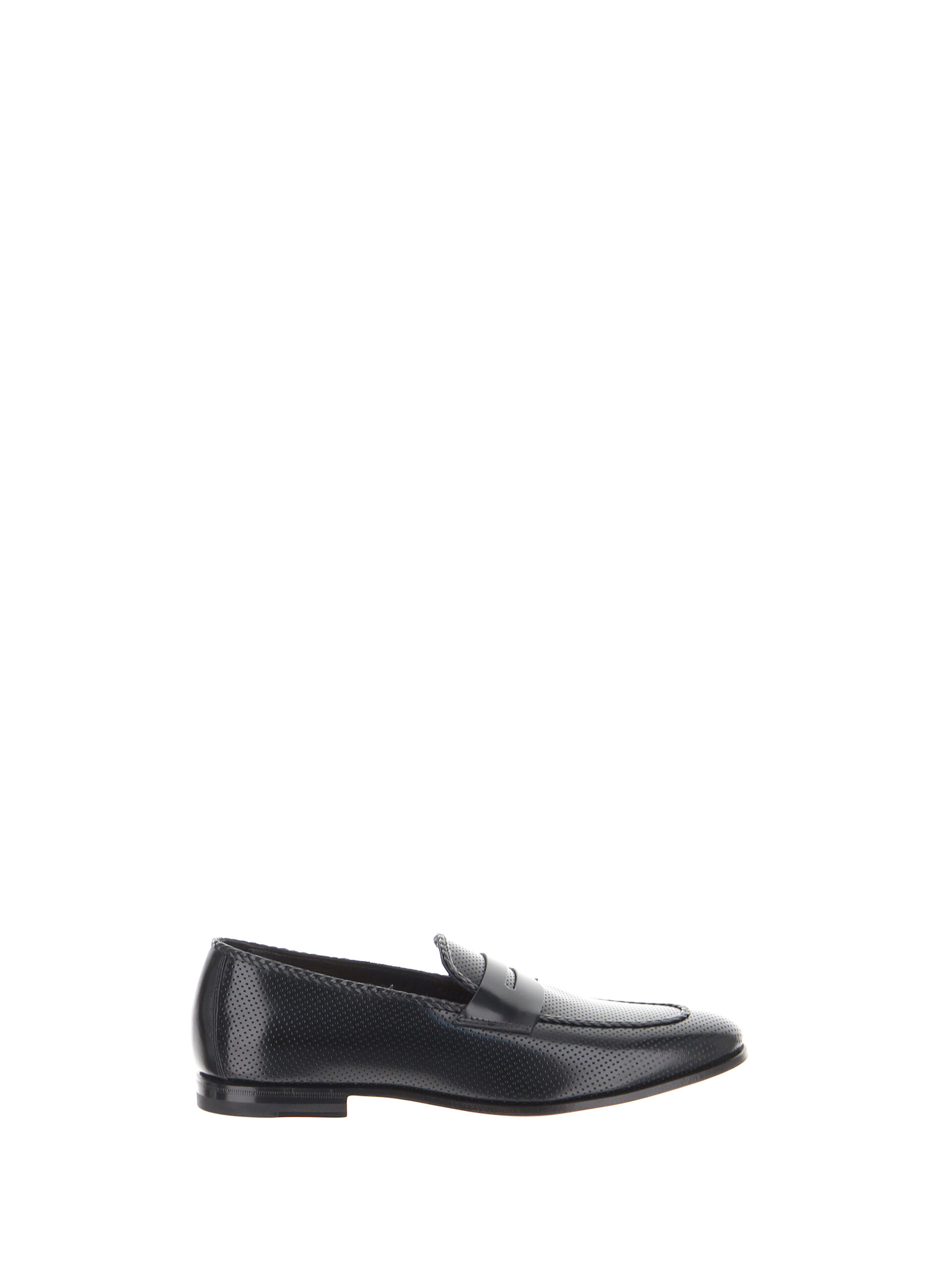SANTONI Mocassini in pelle NERO 7