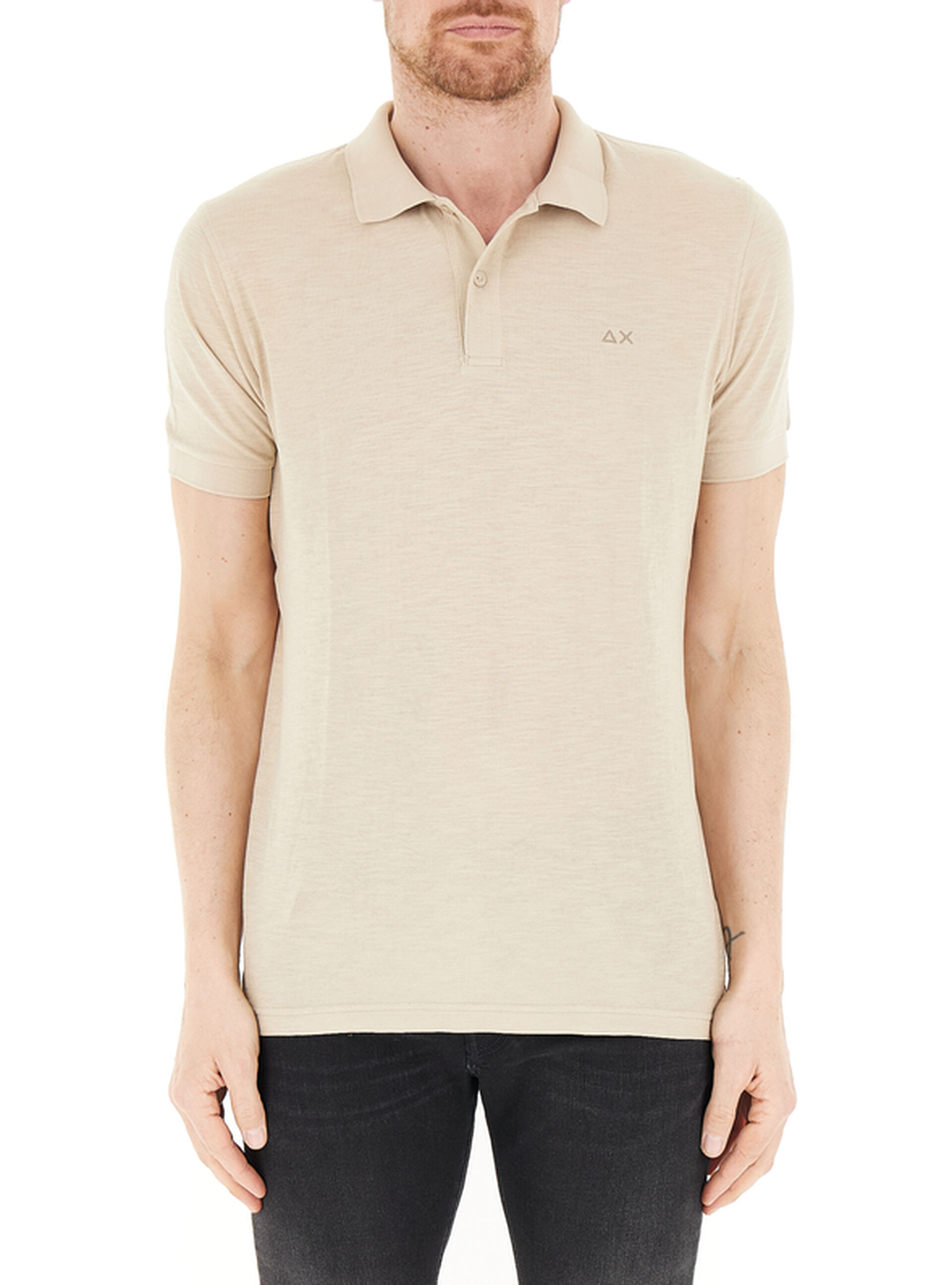 SUN68 Polo in cotone BEIGE S