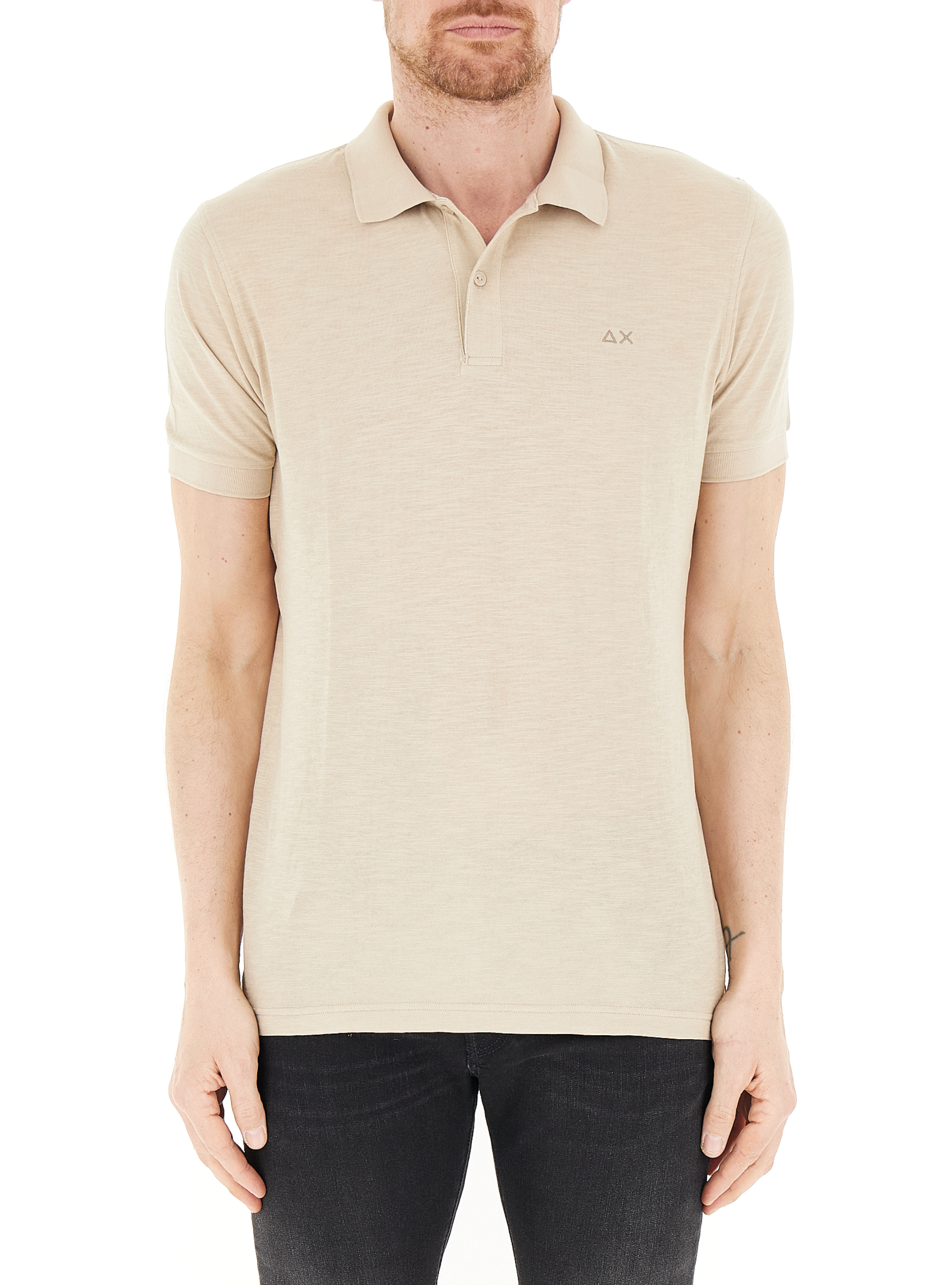 SUN68 Polo in cotone BEIGE