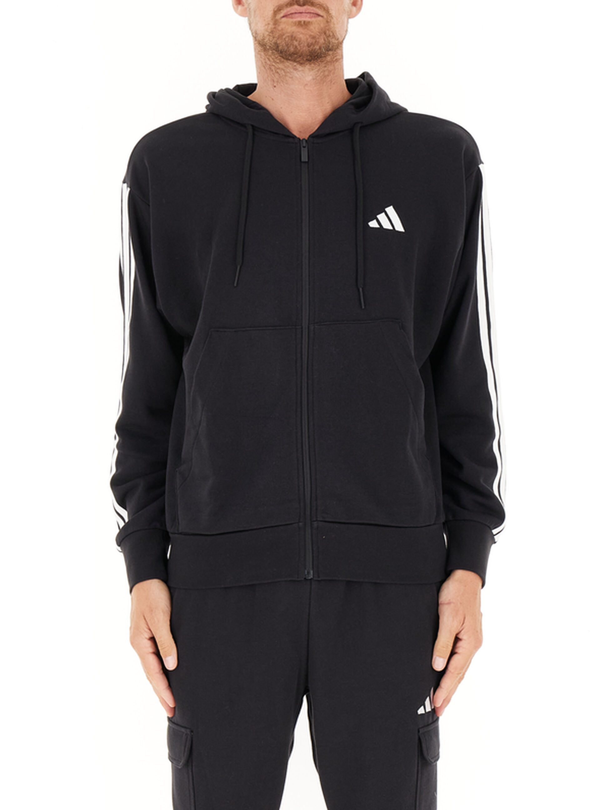 Adidas Felpa con cappuccio NERO