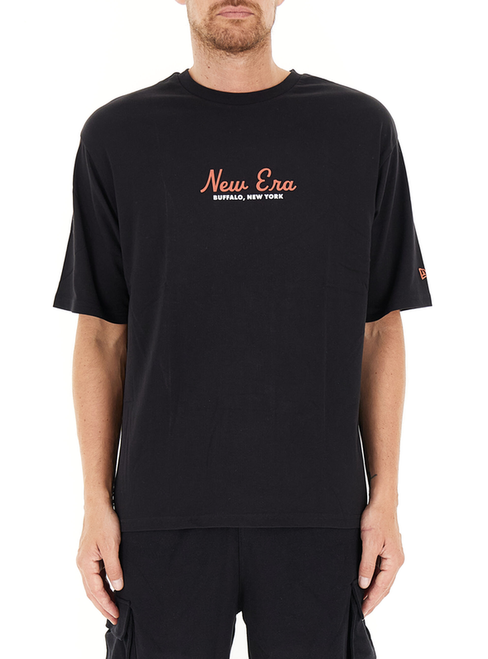 New era T-shirt girocollo NERO