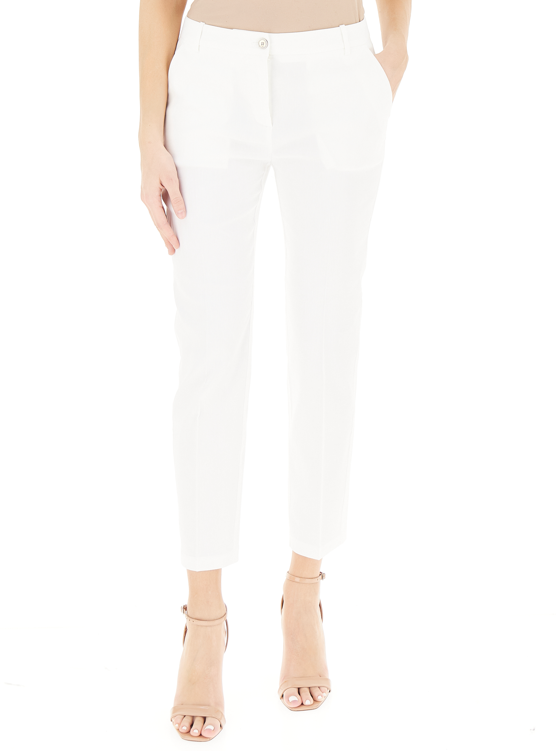 Pinko Pantalone a sigaretta BIANCO
