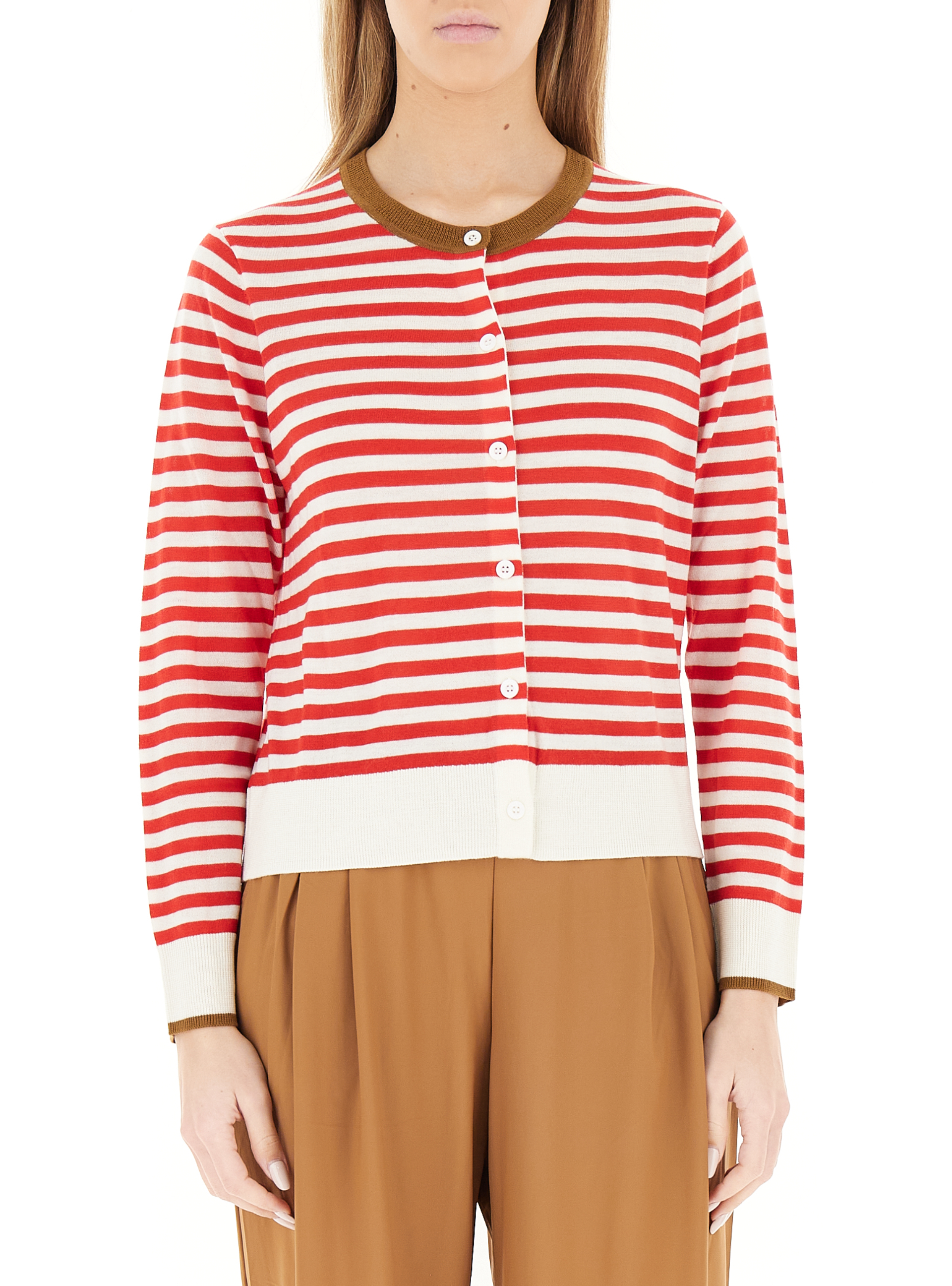 Cardigan in lana ROSSO