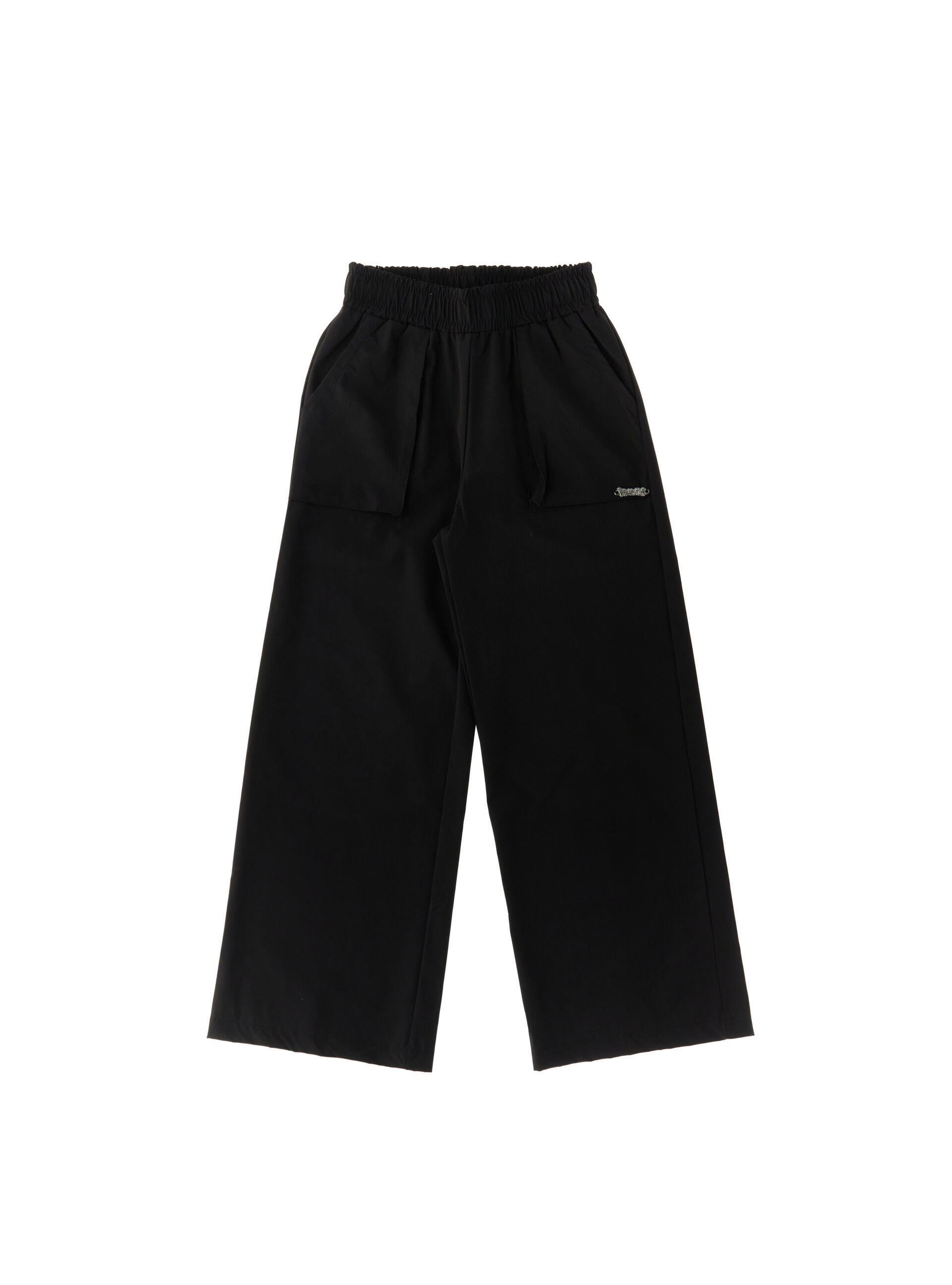 Pantalone vita elasticizzata NERO 8A