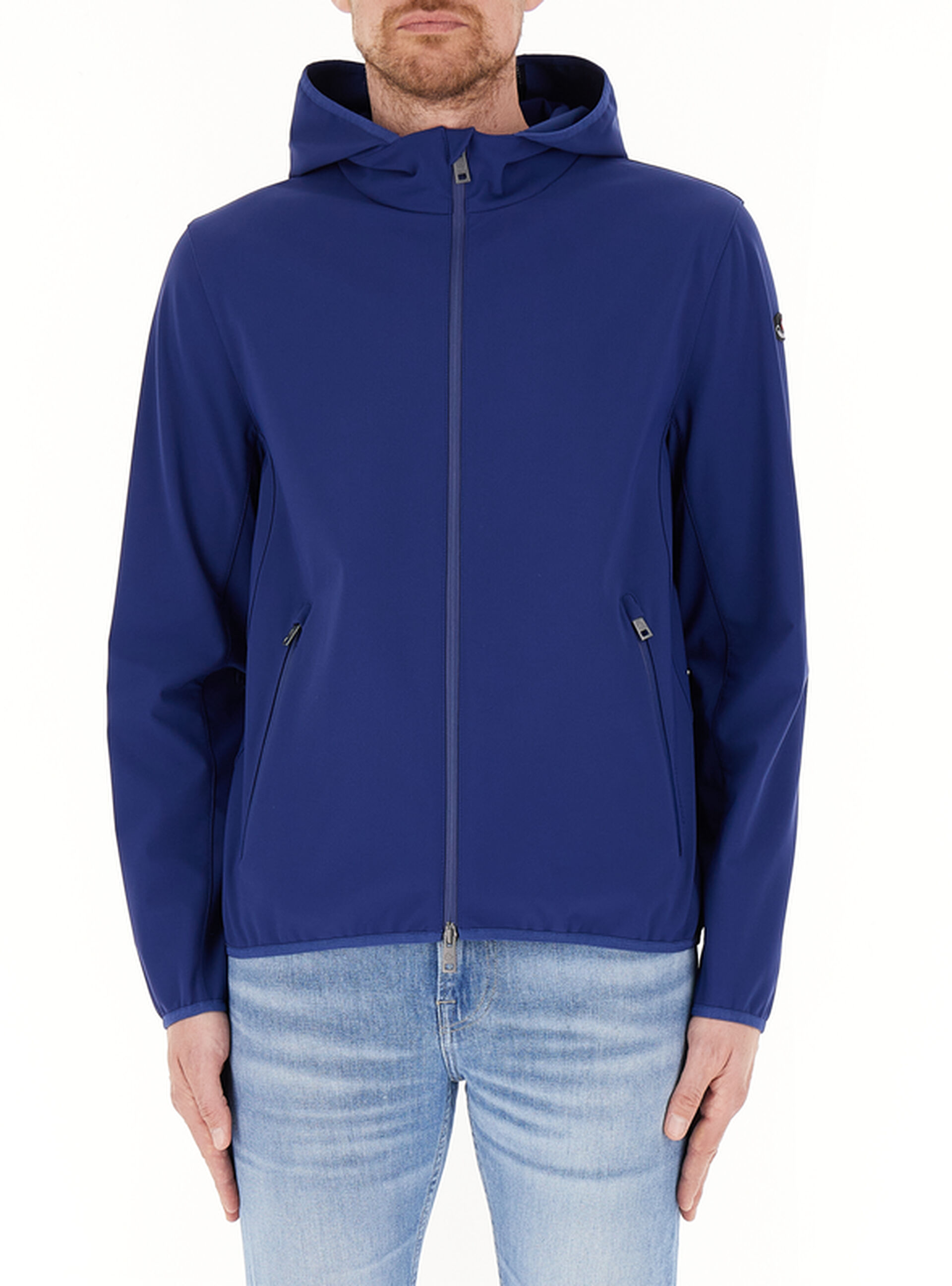 Giubbino idrorepellente con cappuccio BLU