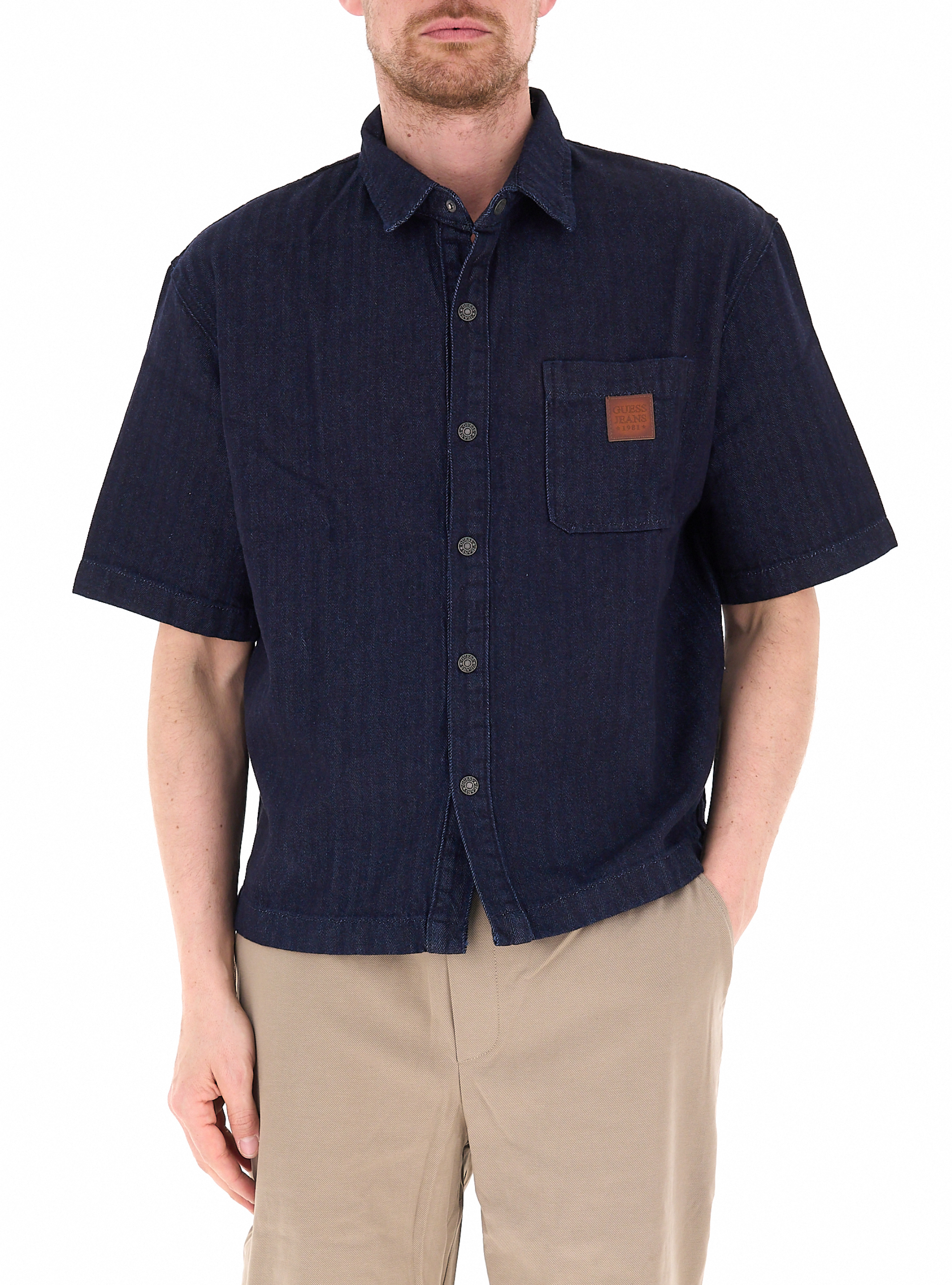 Camicia in jeans BLU NAVY L
