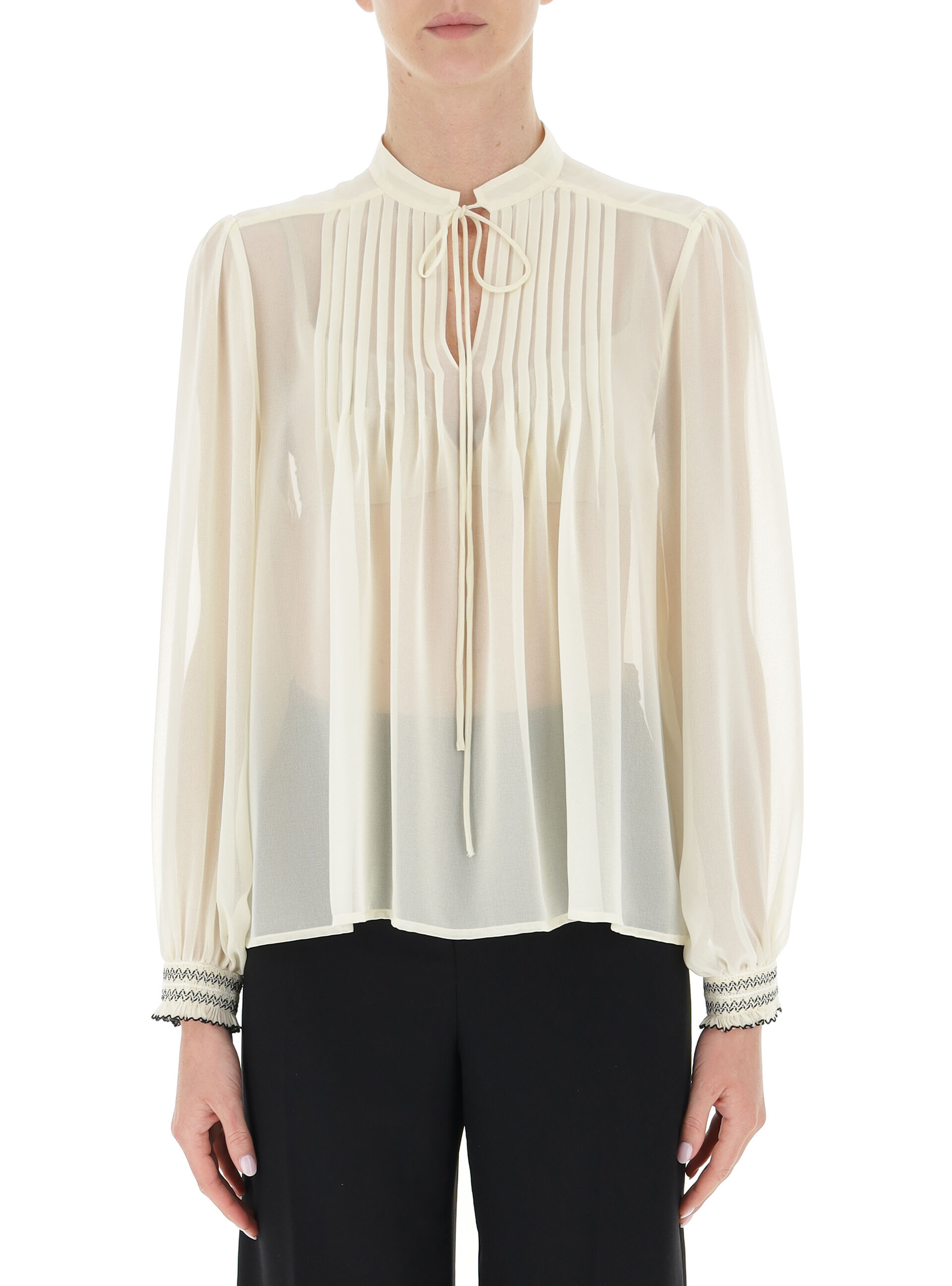 Blusa maniche lunghe LIU JEANS BIANCO 44