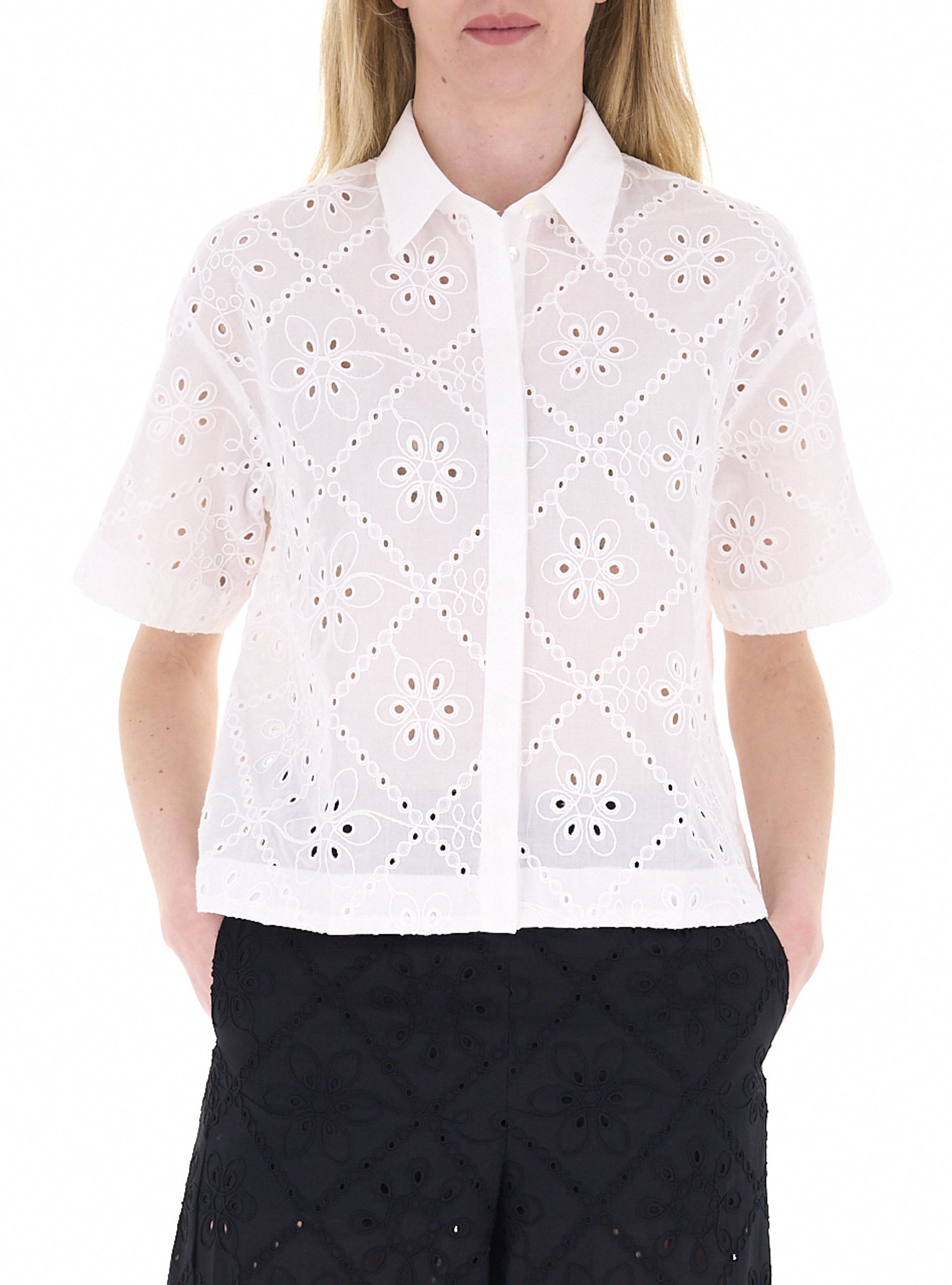 Marella Blusa in sangallo PANNA