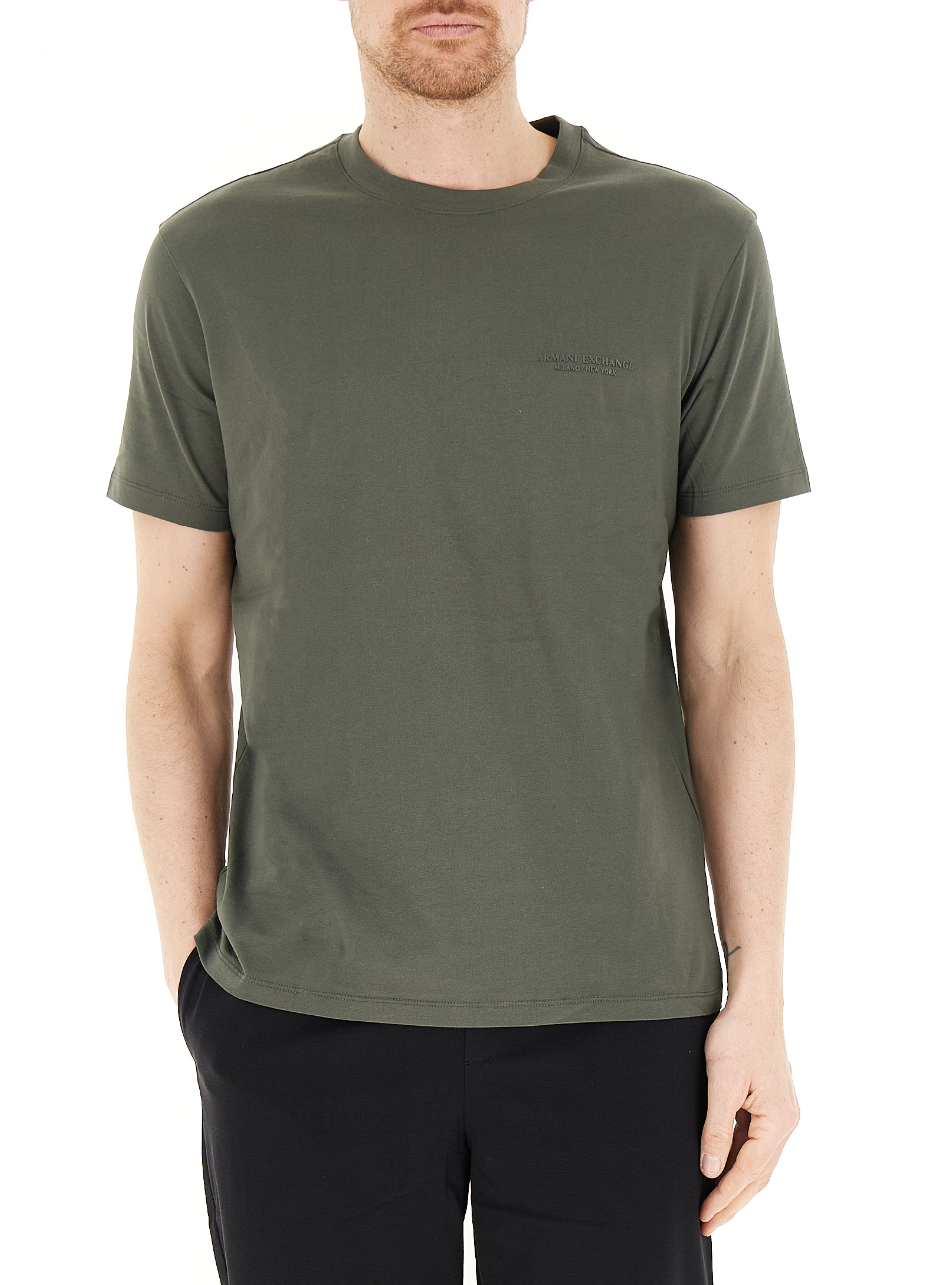 T-shirt girocollo VERDE SCURO