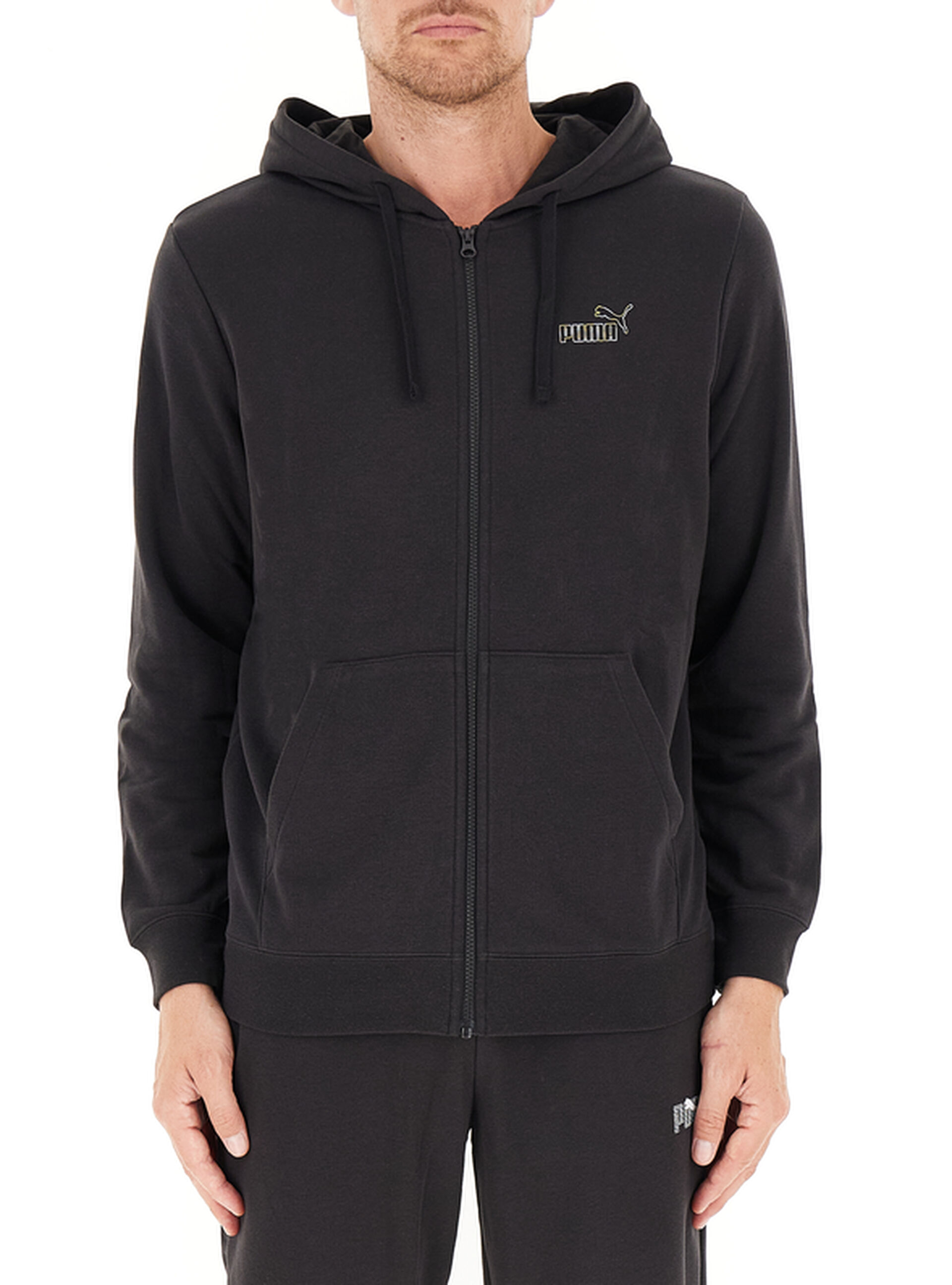 Puma Felpa con cappuccio NERO