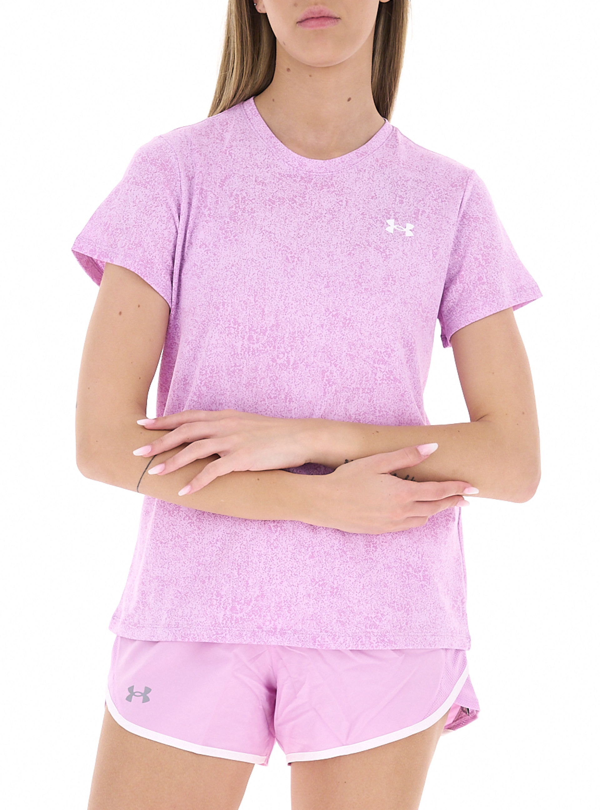 T-shirt tessuto tecnico ROSA BUBBLE LG