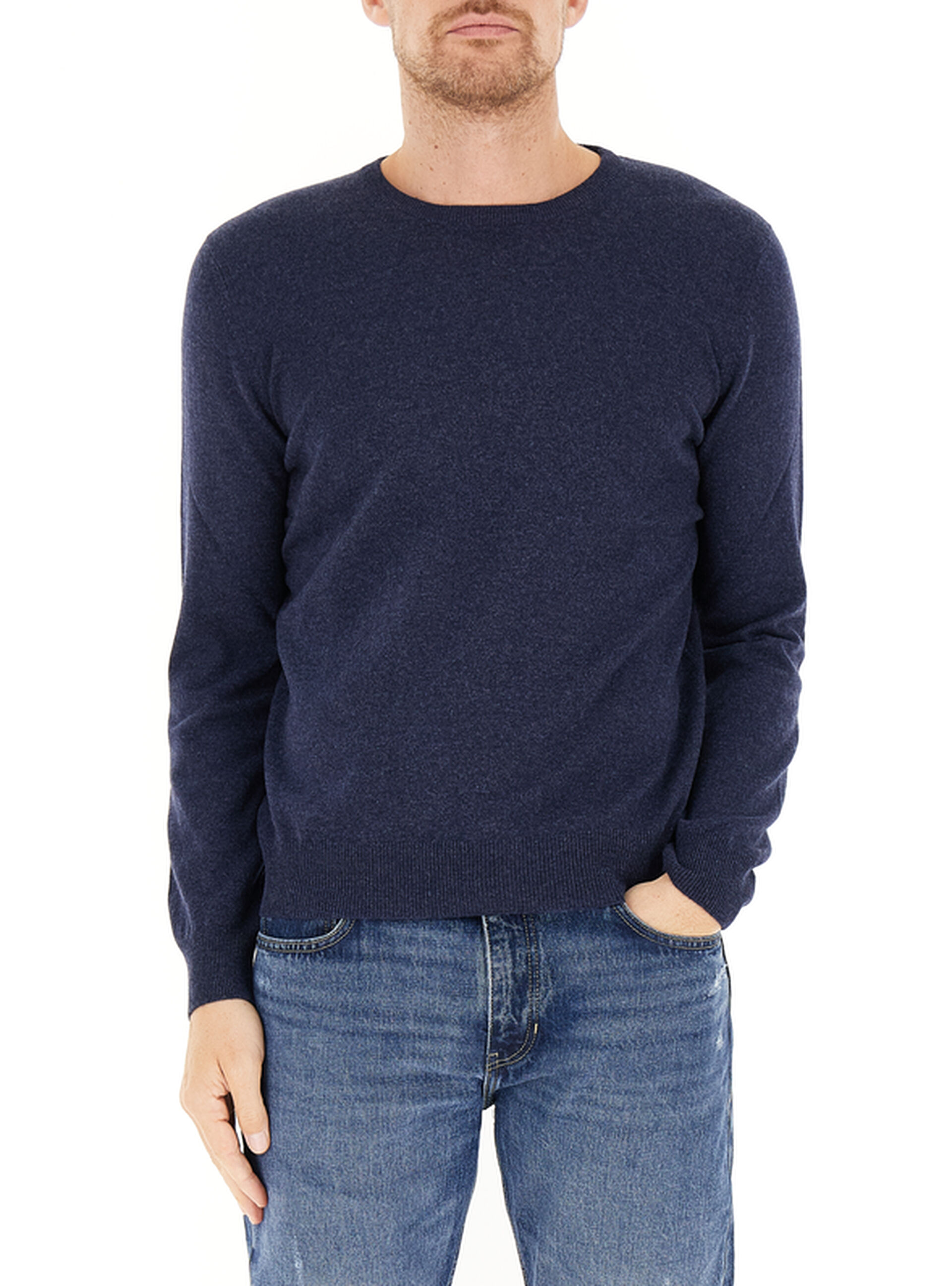 Maglione girocollo BLU SCURO 50