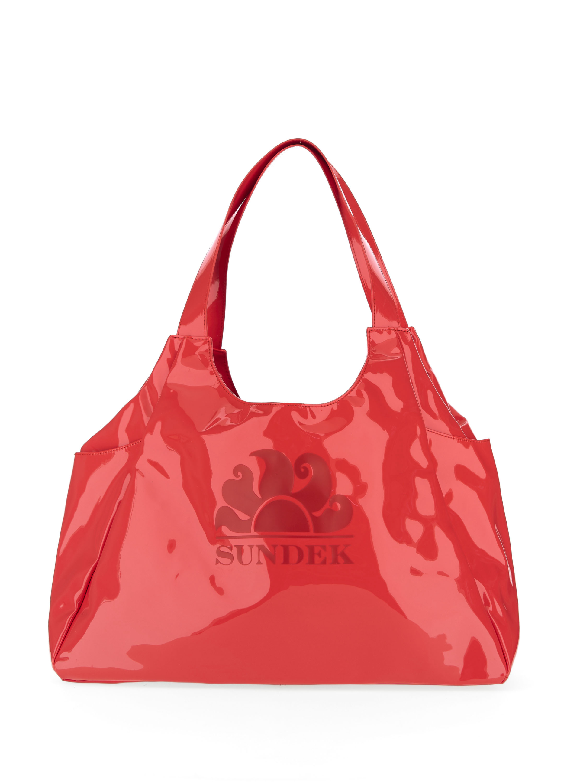 SUNDEK Borsa in vernice CORALLO U
