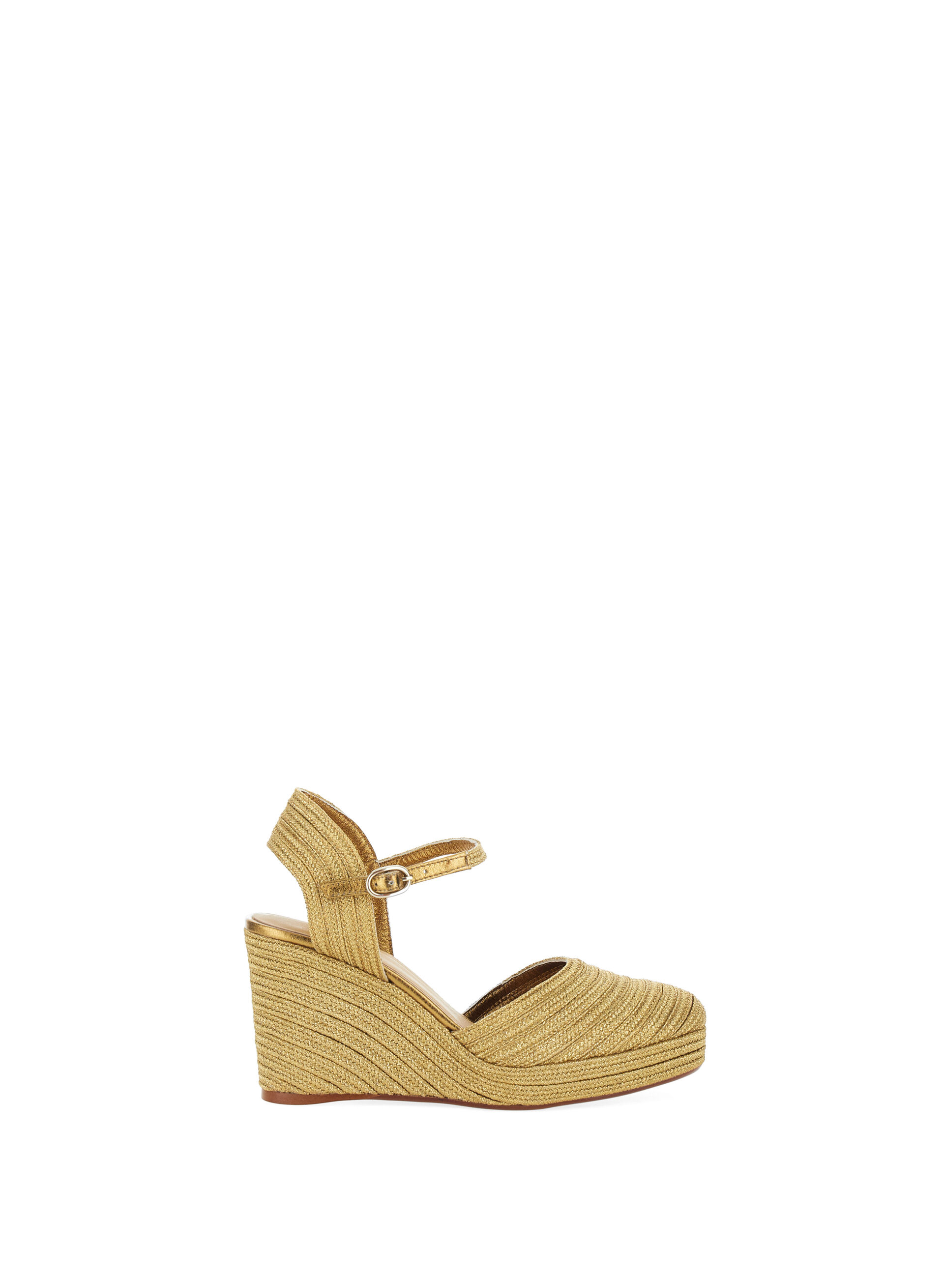CASTAÑER Espadrillas con zeppa ORO