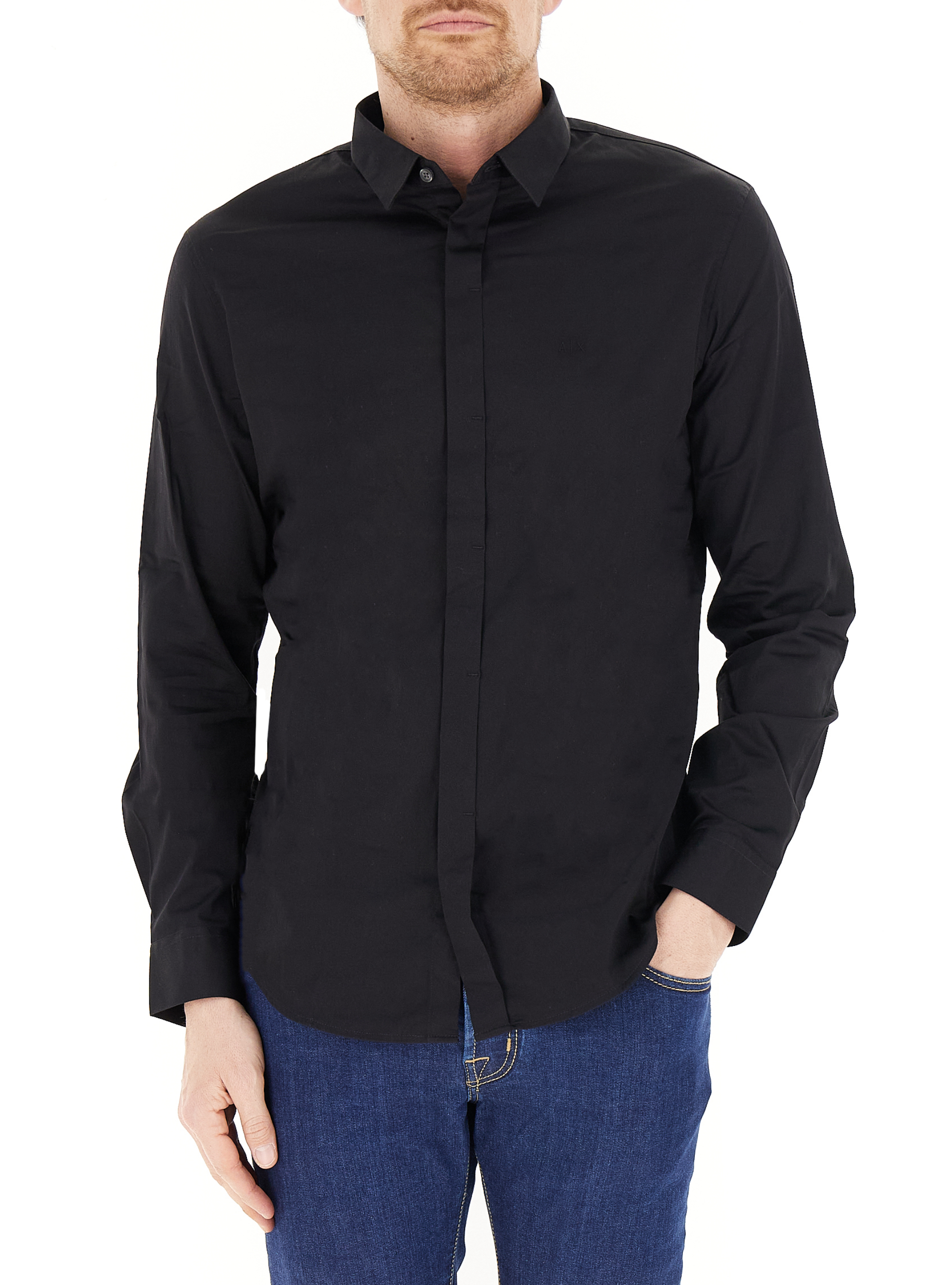 Camicia in cotone NERO L