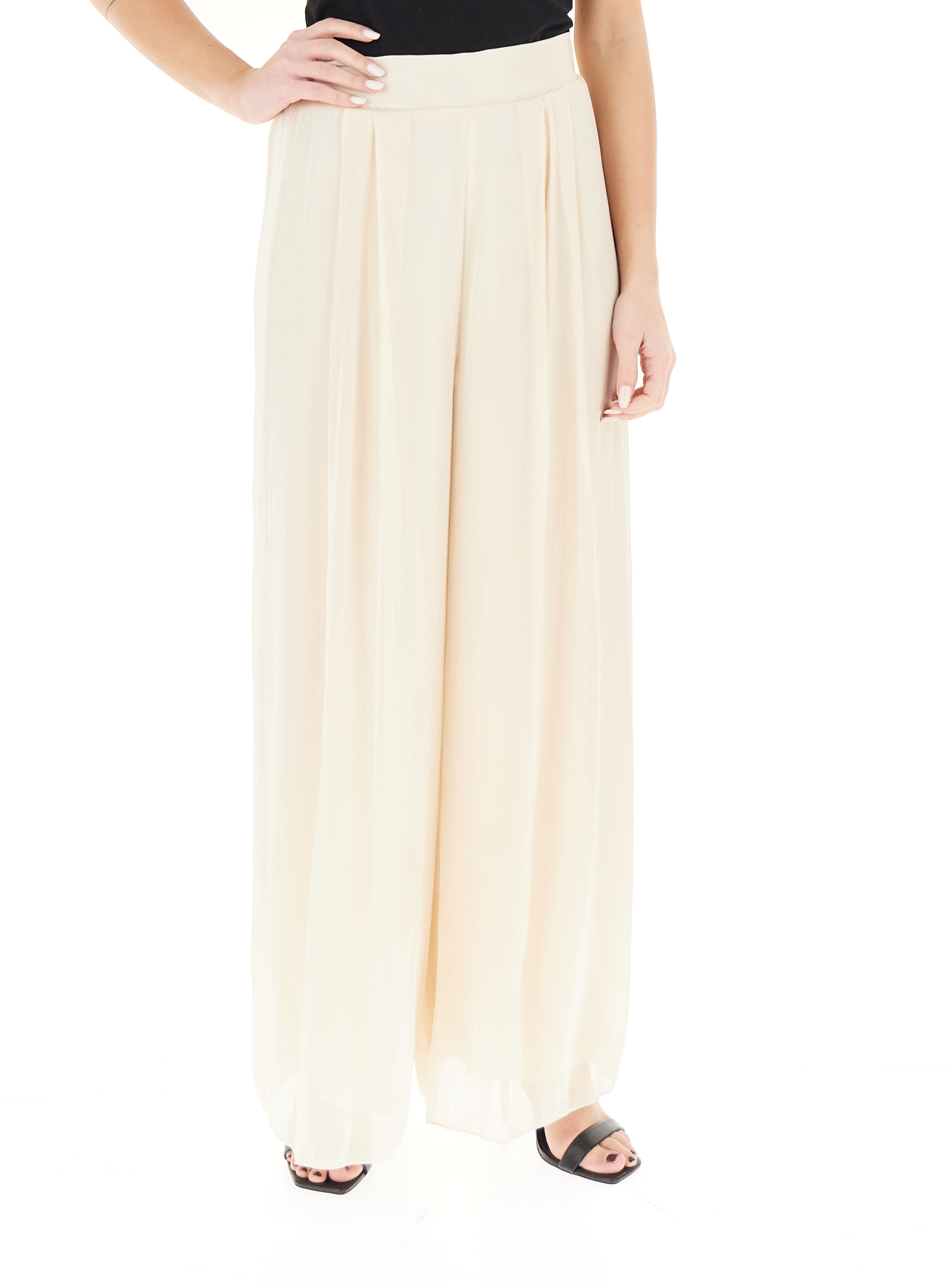 Pantalone a palazzo PANNA XS