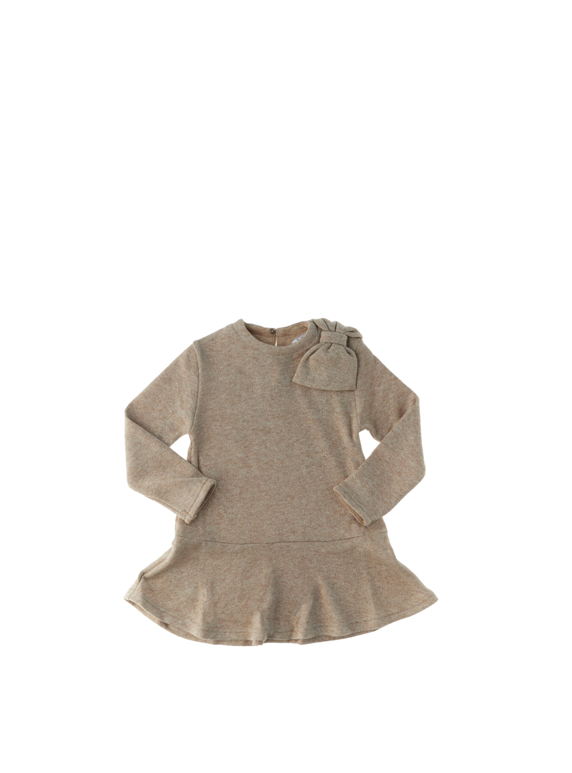 Abito svasato con fiocco BEIGE