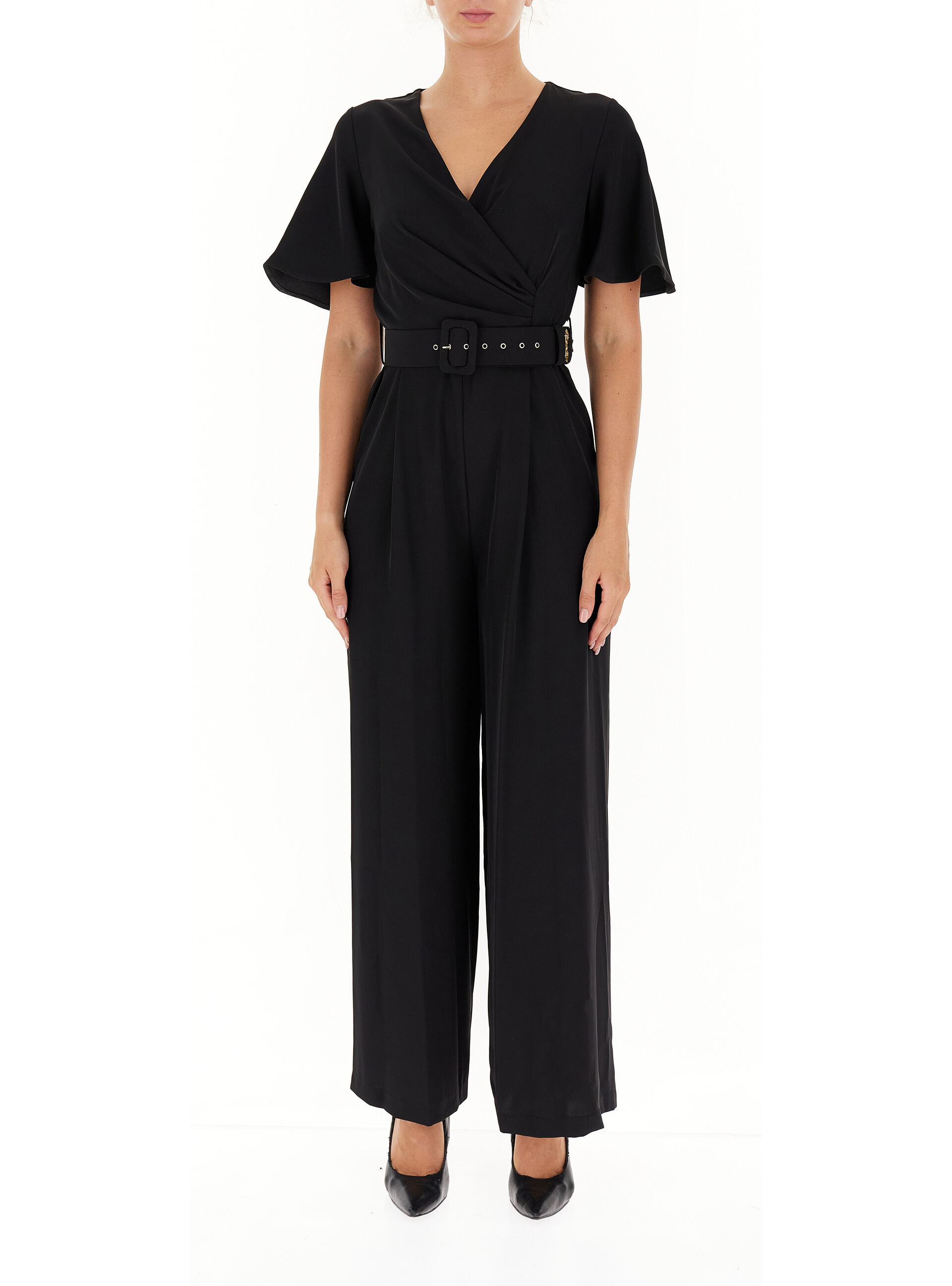 Jumpsuit con cintura NERO