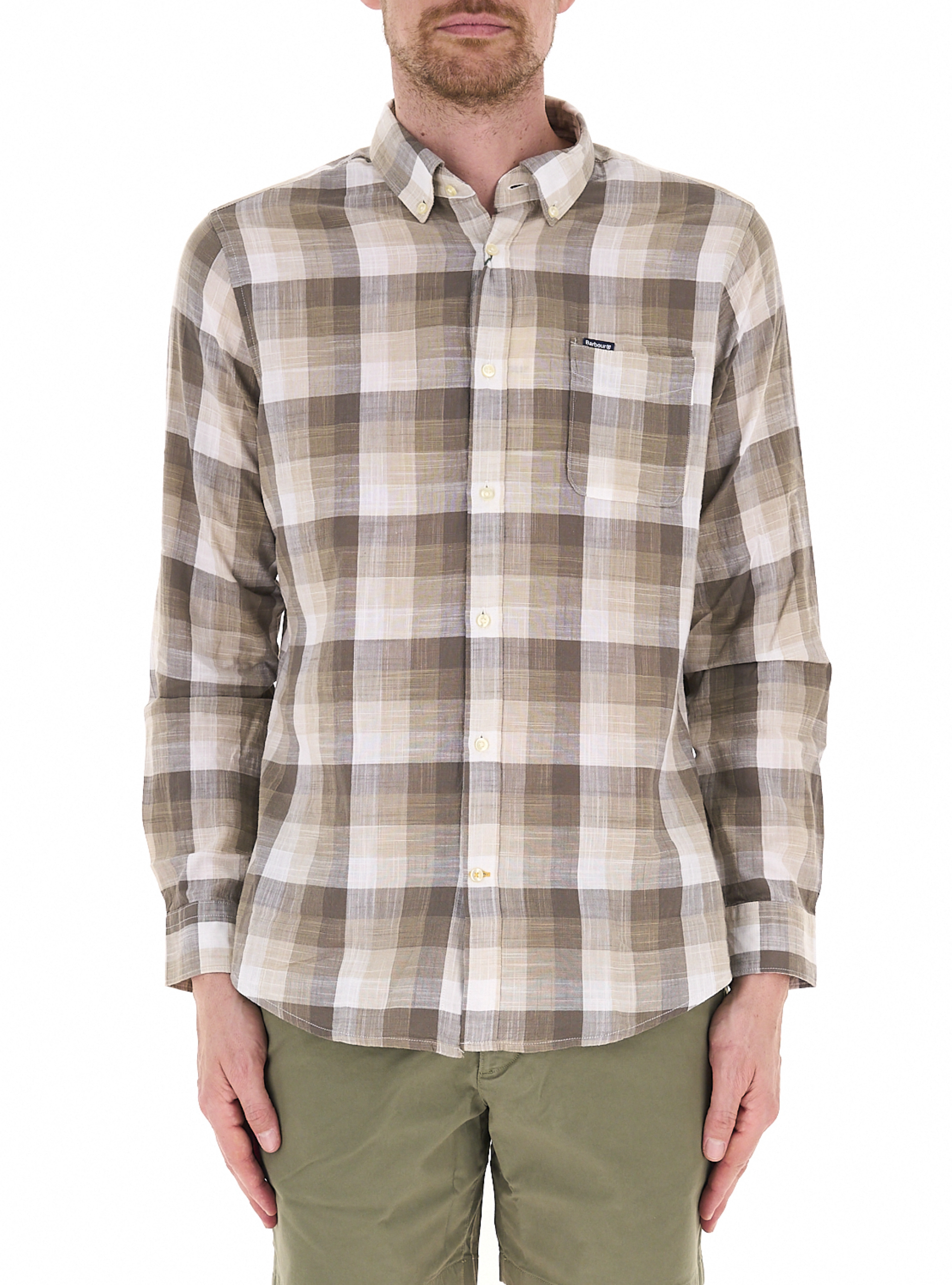 Barbour Camicia a quadri MARRONE L