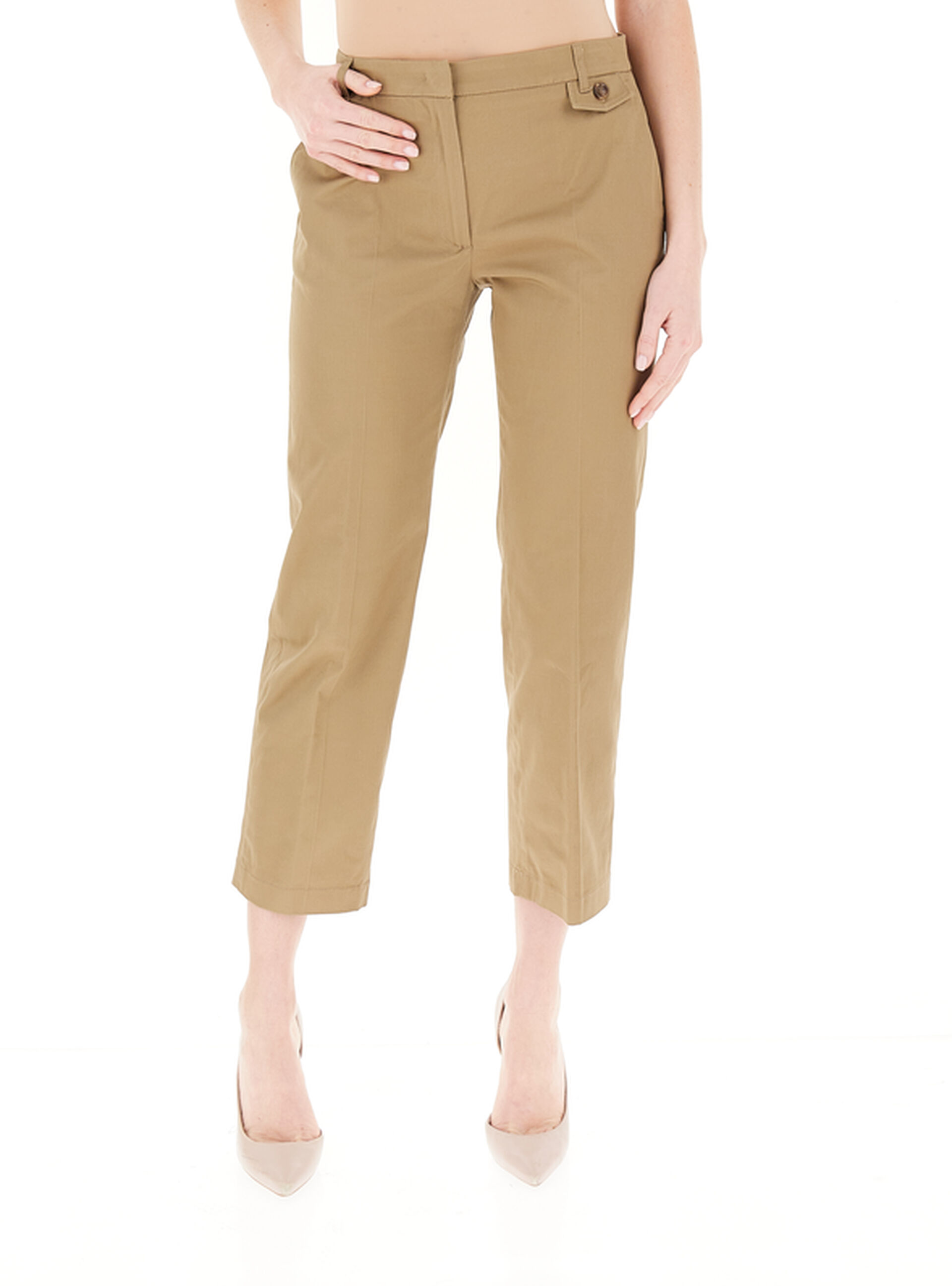 Pantalone straight leg MARRONE CHIARO