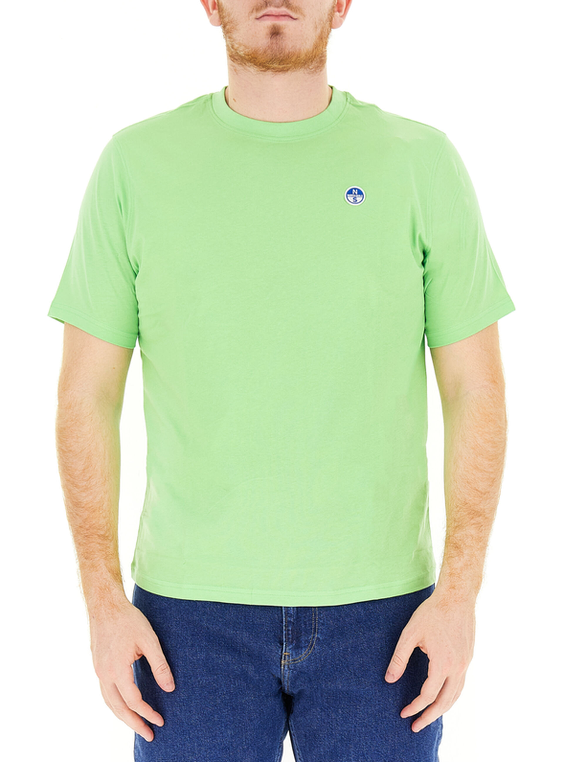T-shirt in cotone VERDE CHIARO