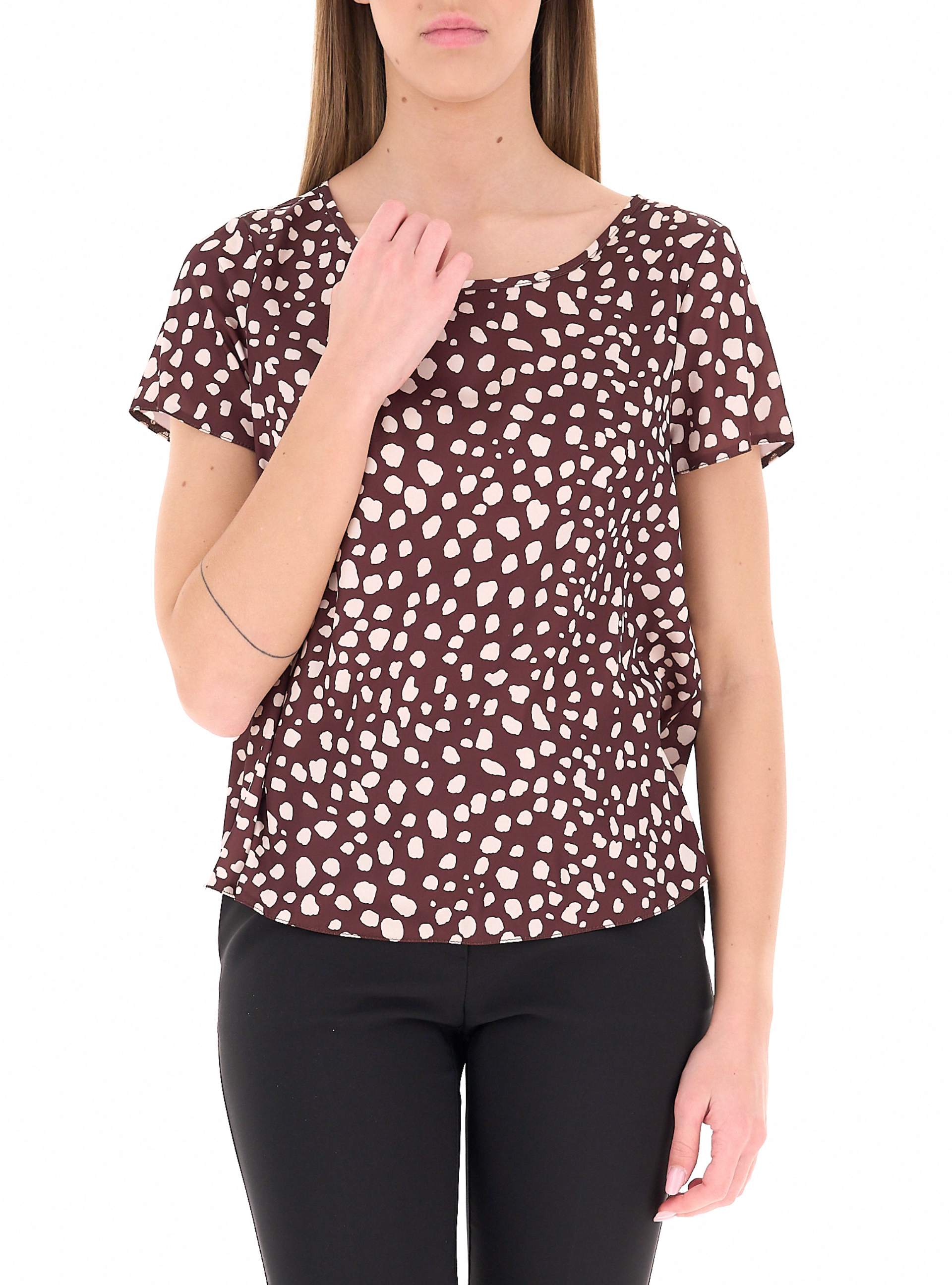 Blusa girocollo BORDEAUX M
