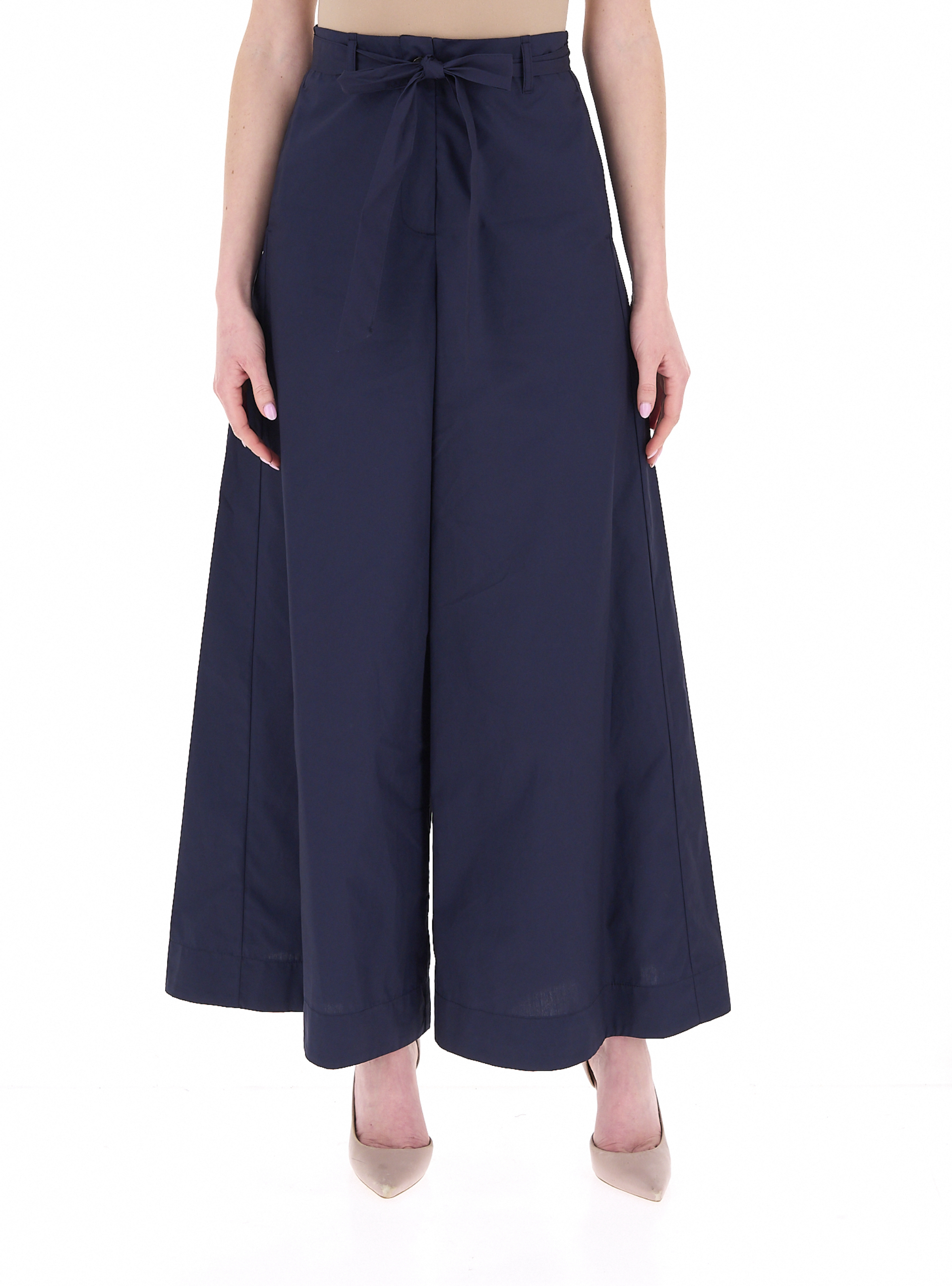 Pantalone wide leg BLU NAVY 48
