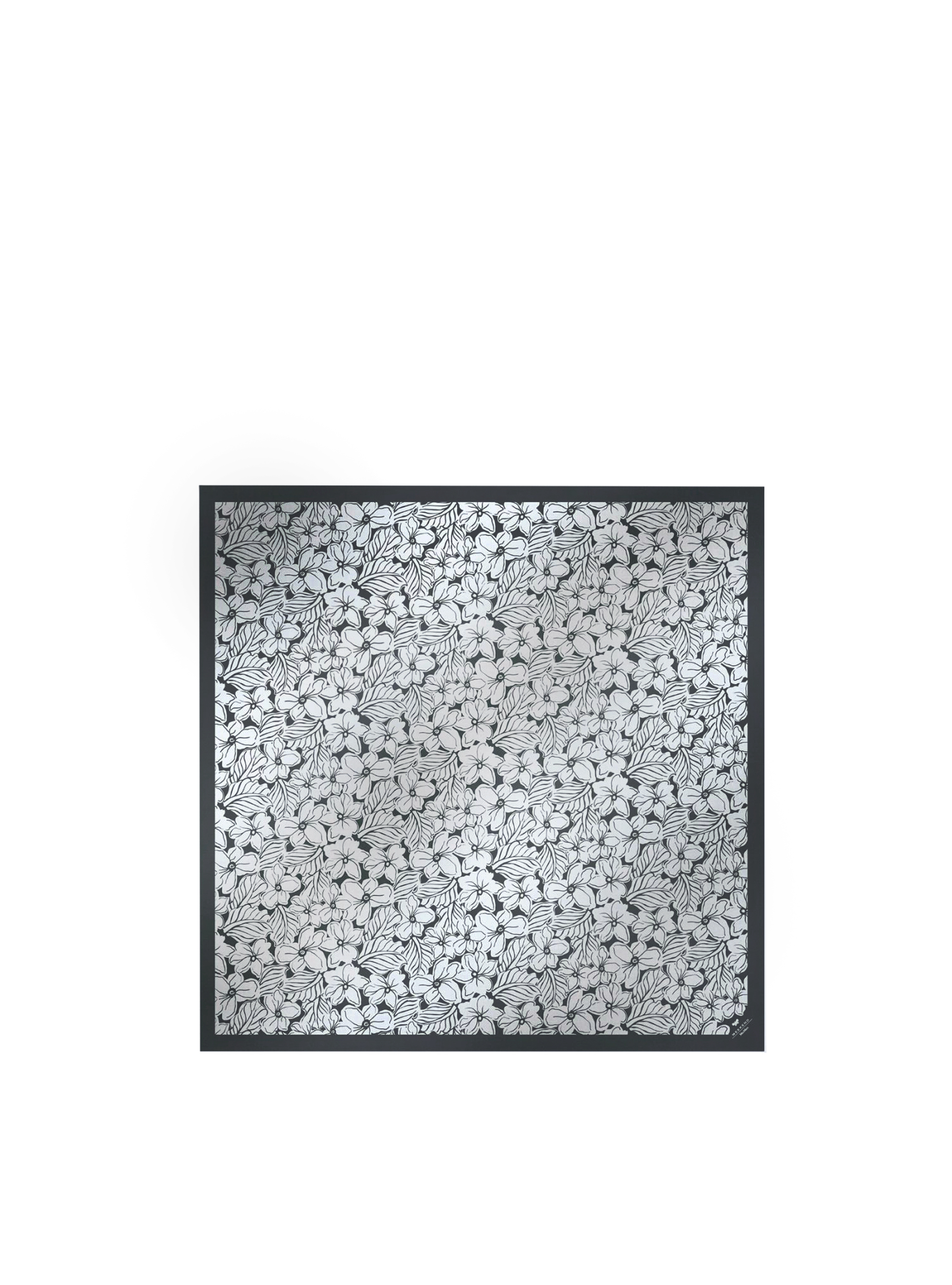 Foulard misto seta NERO