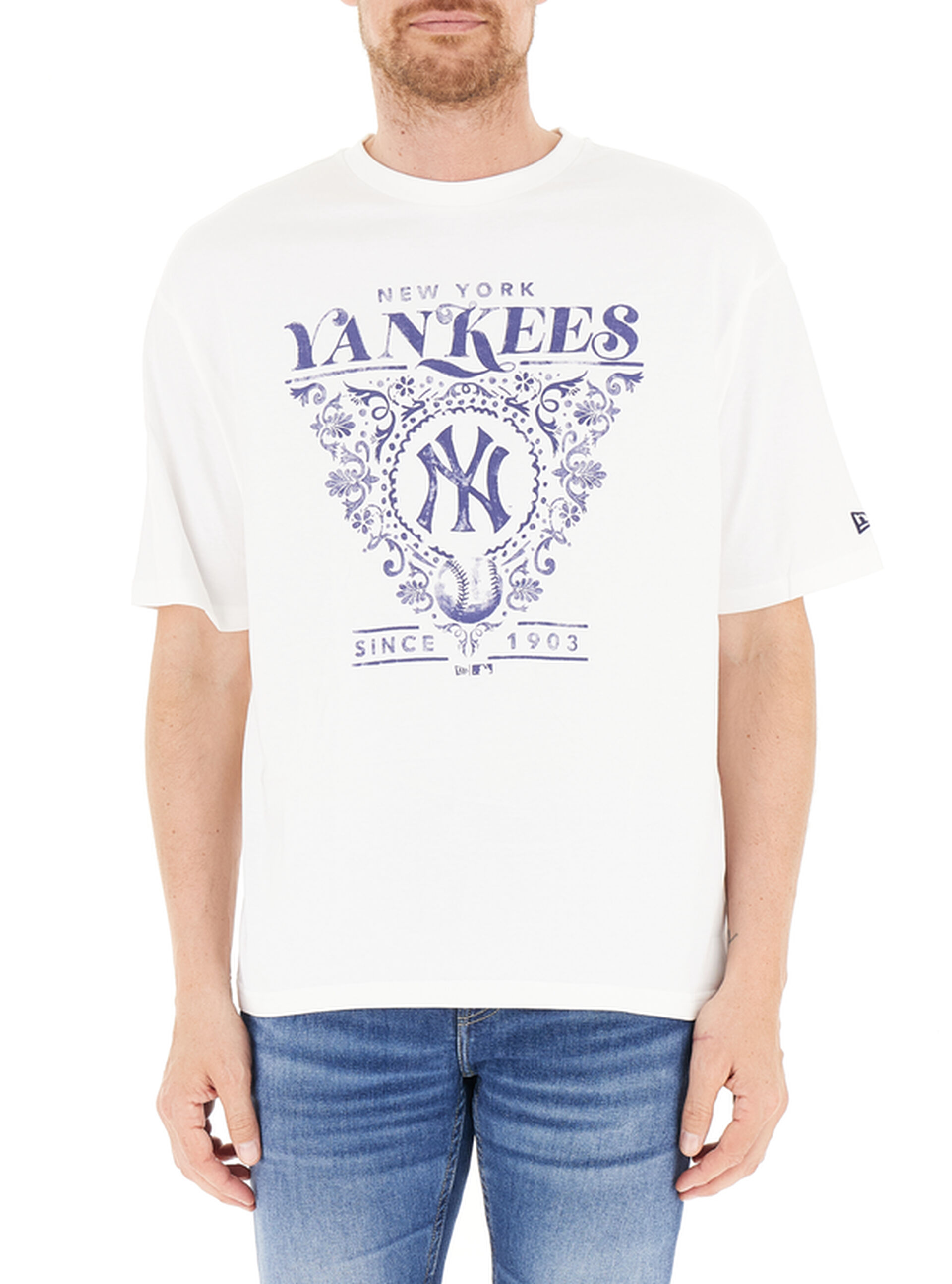 New era T-shirt girocollo PANNA L