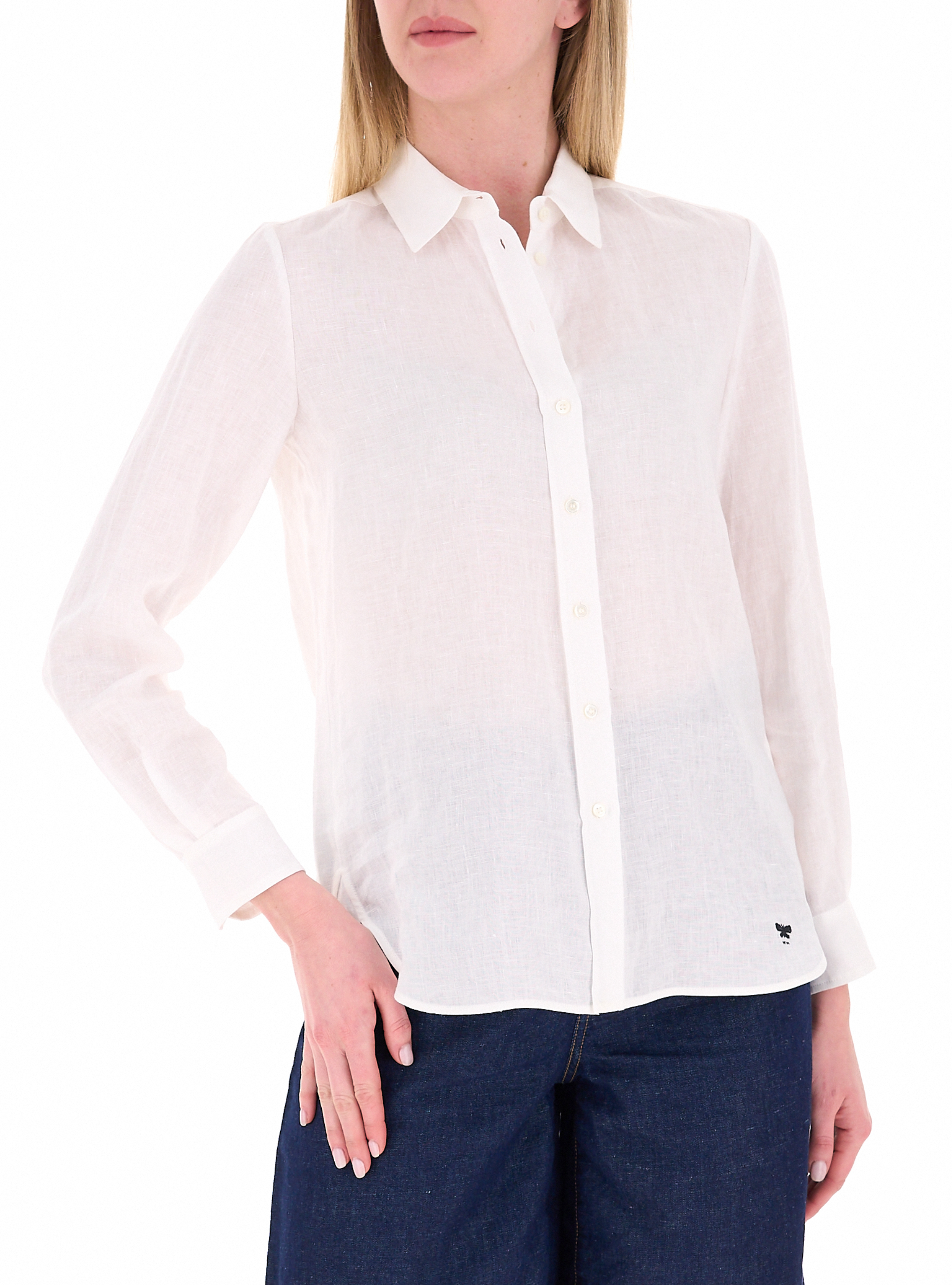 Camicia in lino PANNA