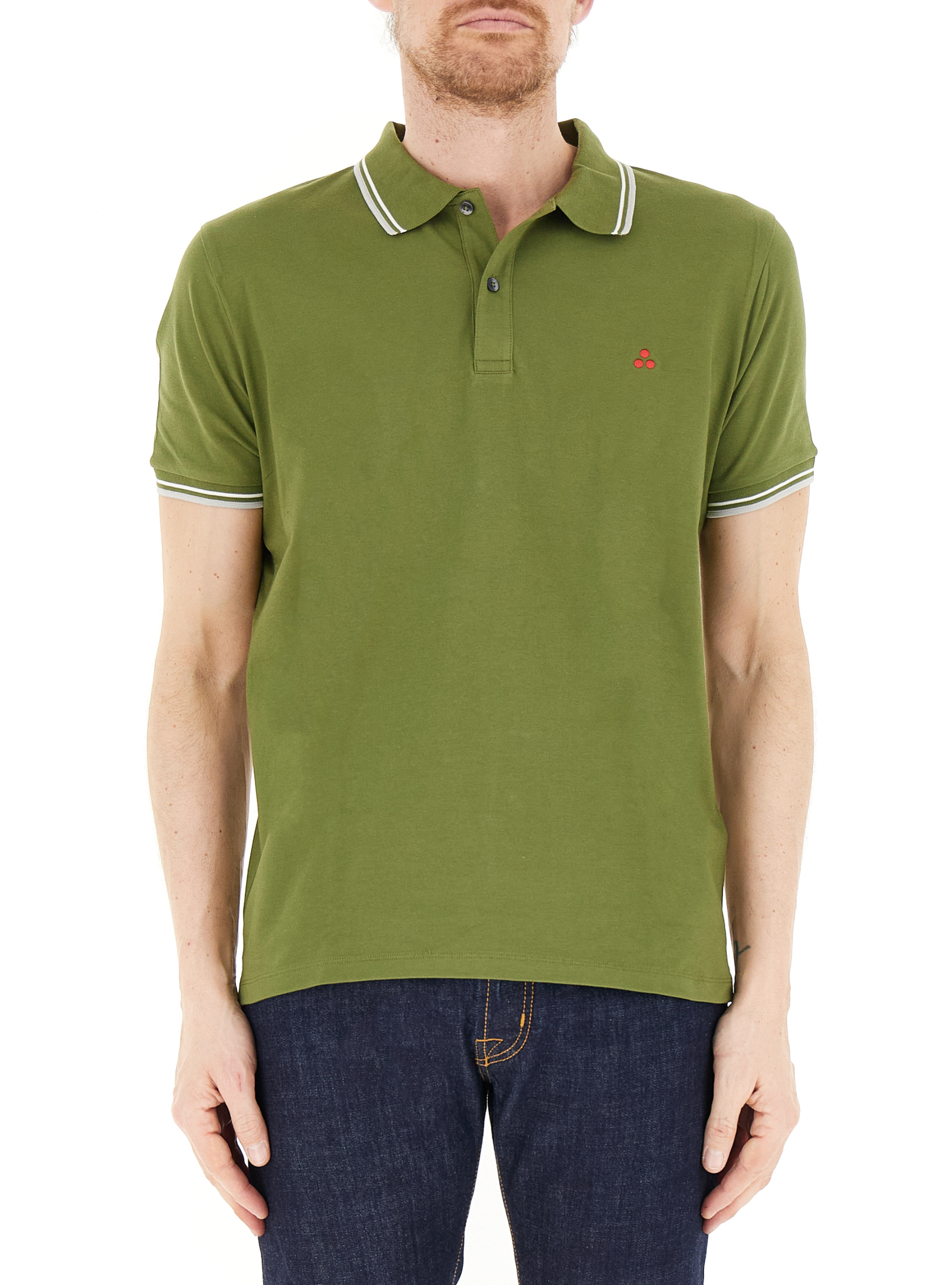 Polo in cotone VERDE MILITARE