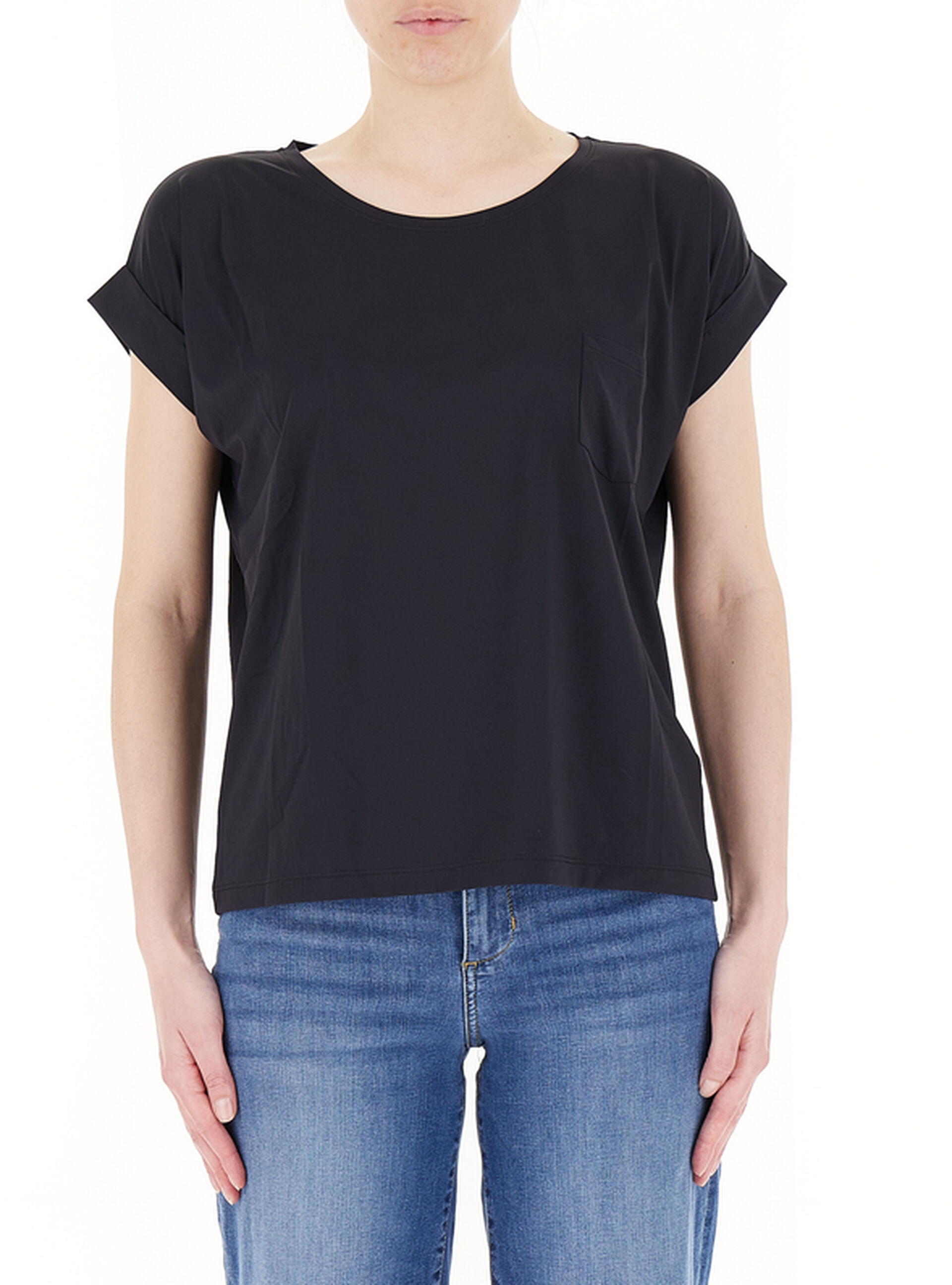 T-shirt tessuto tecnico NERO
