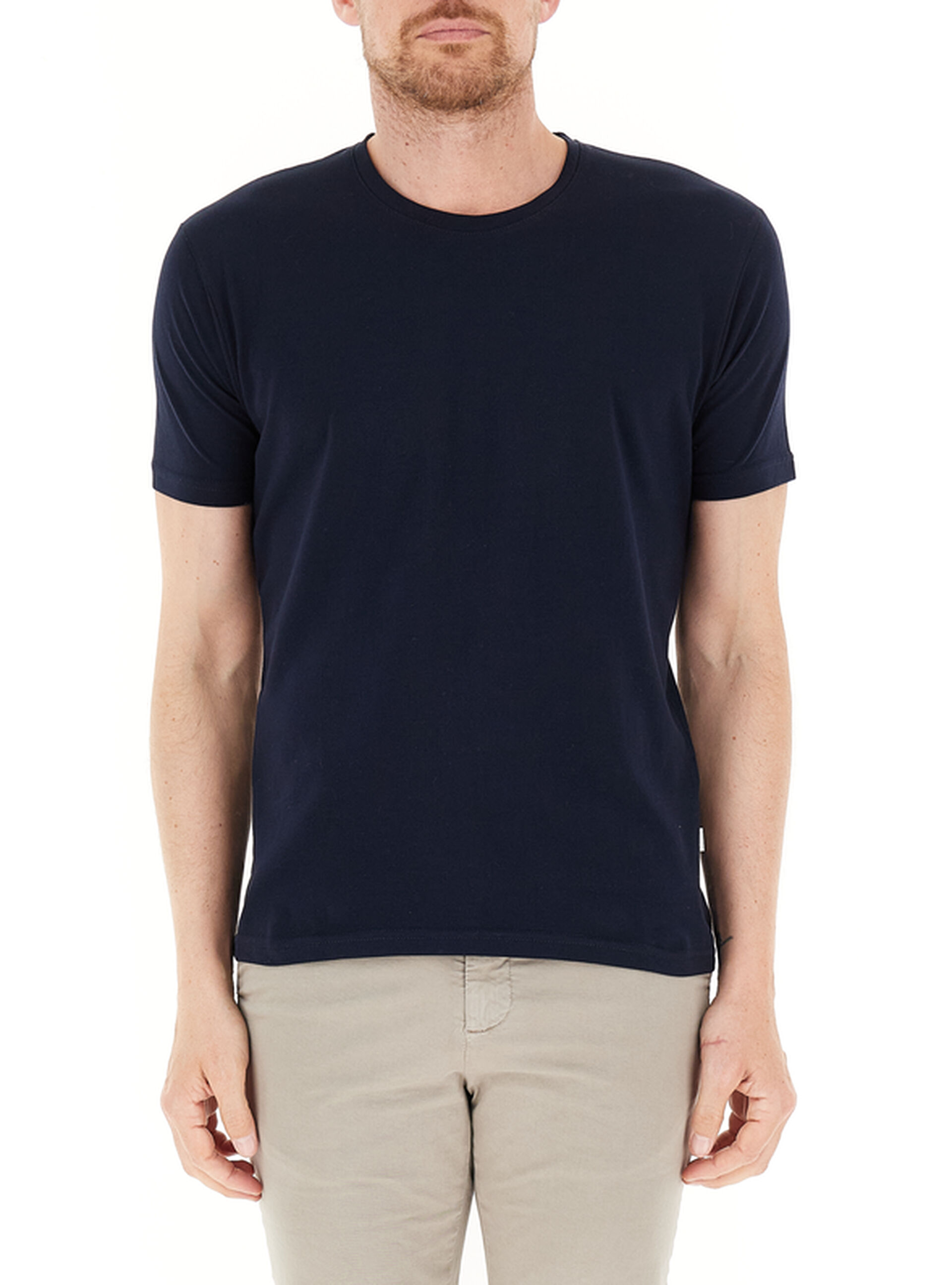 QB24 T-shirt girocollo BLU SCURO