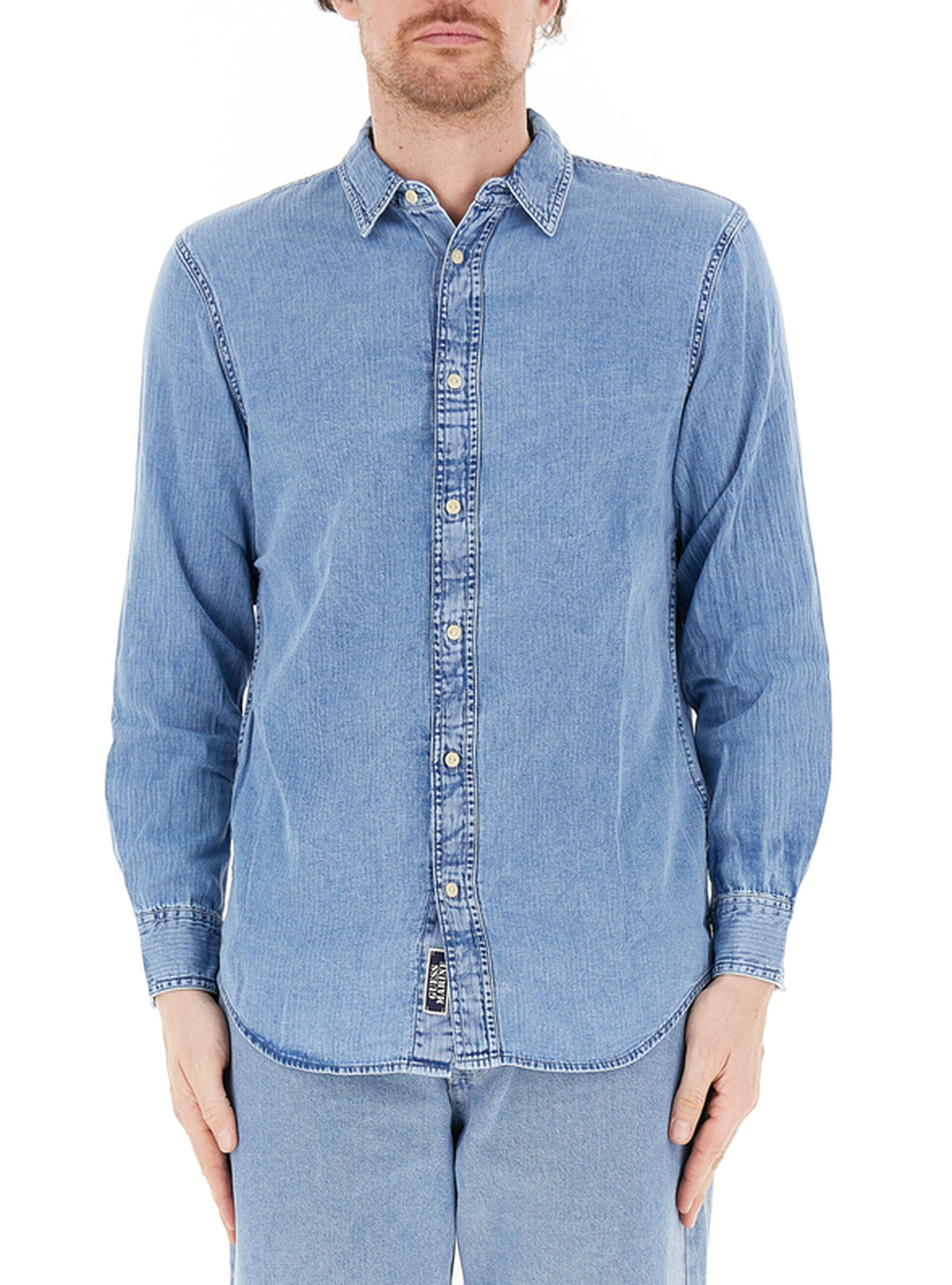 Camicia in jeans BLU CHIARO S