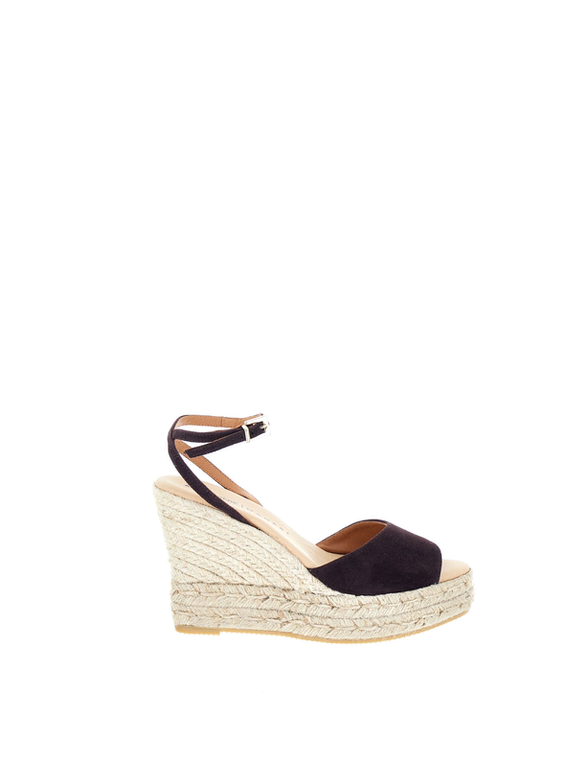 Espadrillas con zeppa MARRONE