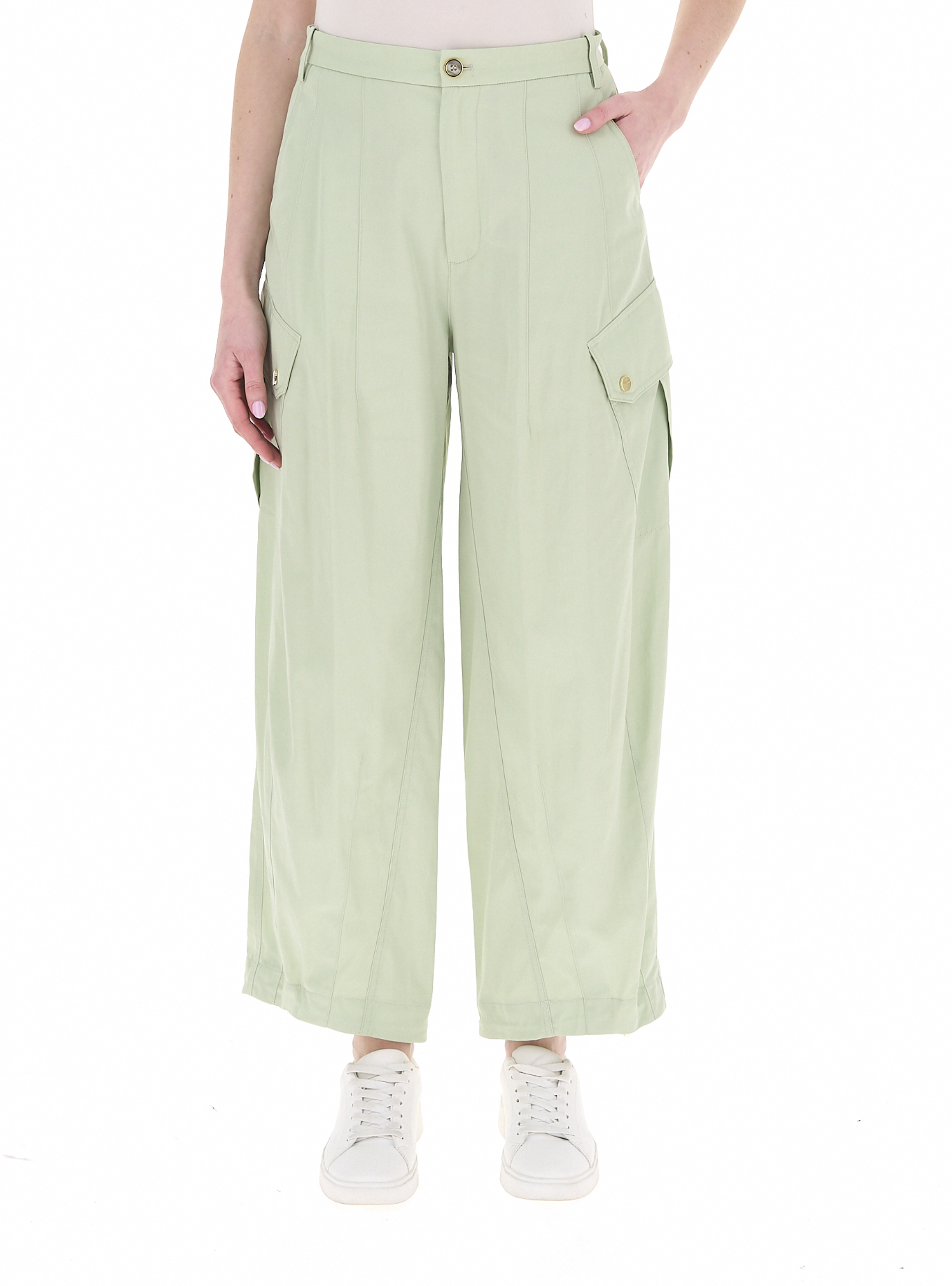 Pinko Pantalone cargo VERDE MENTA